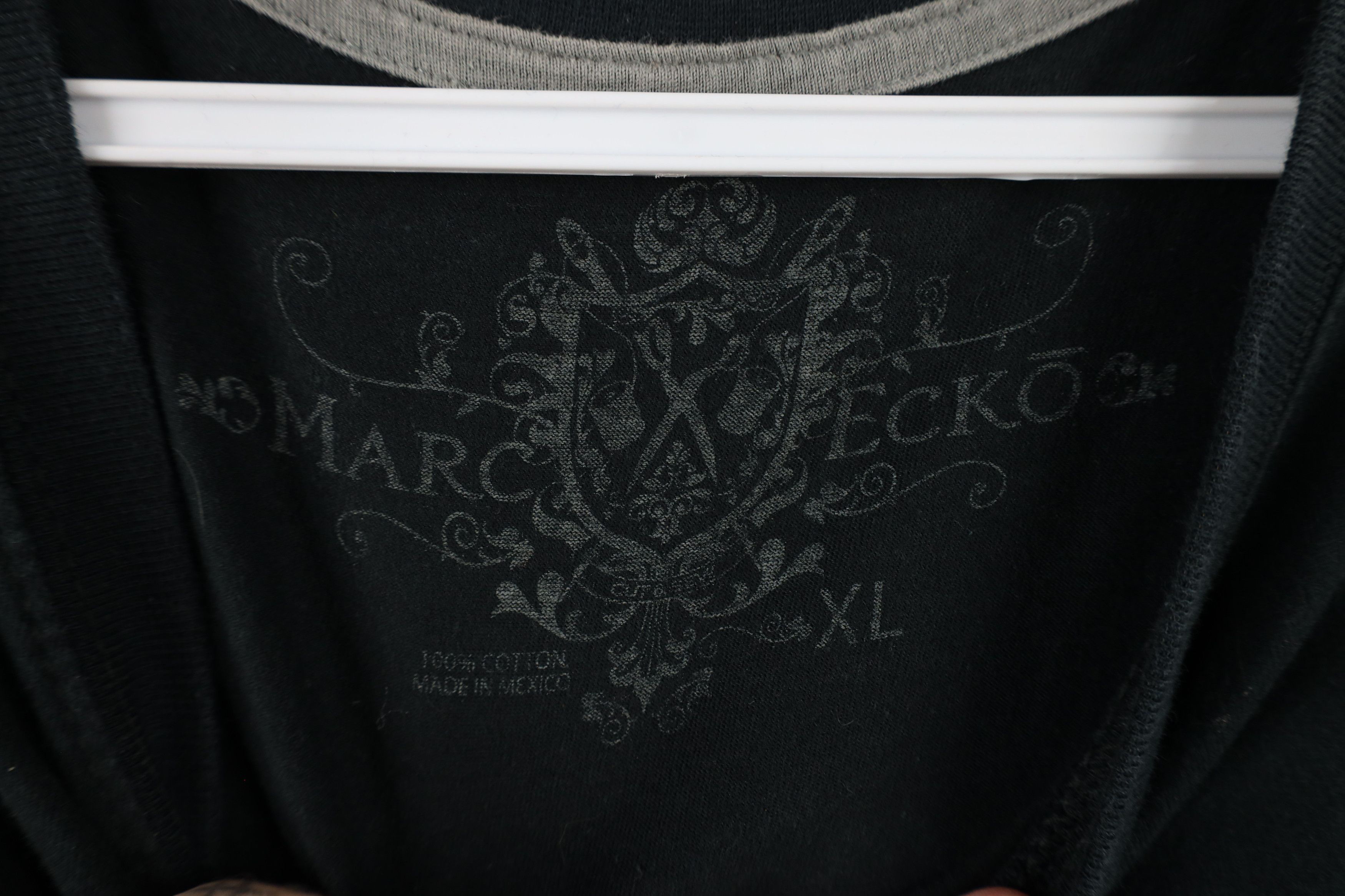 Marc Ecko × Vintage Vintage Marc Ecko Paisley Skull Sword Short Sleeve T-Shirt Size US XL / EU 56 / 4 - 8 Thumbnail