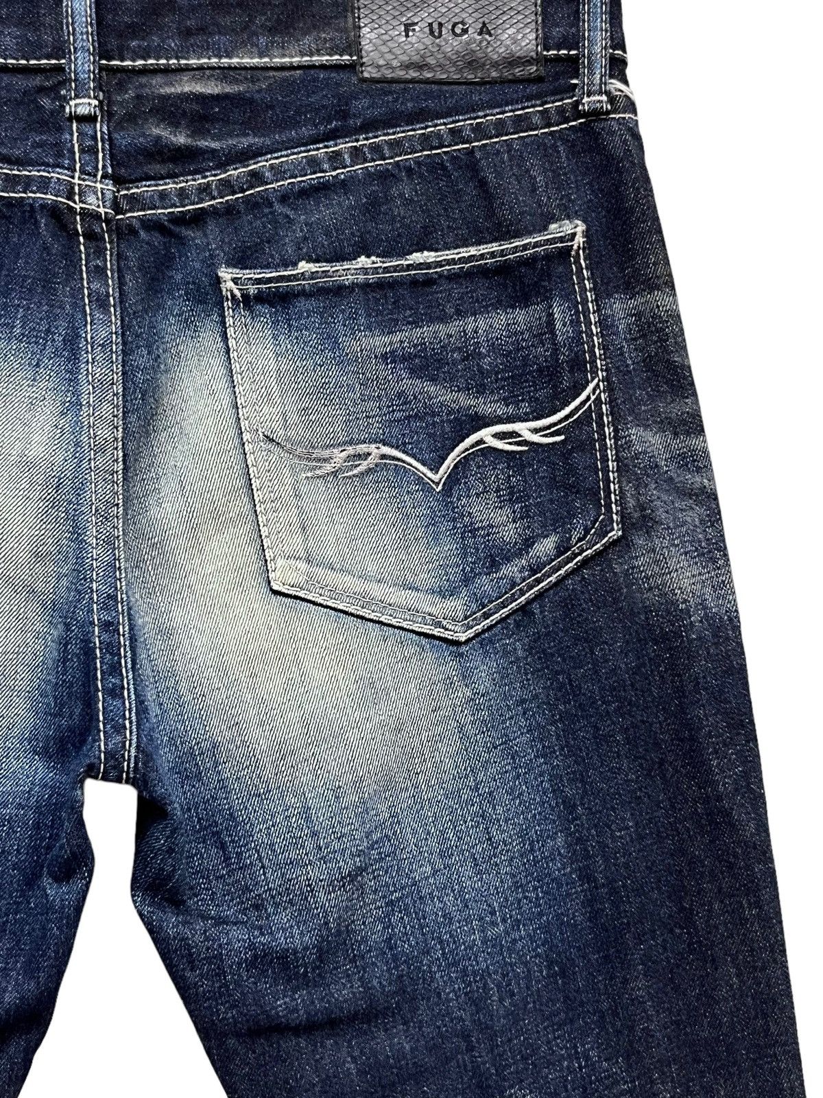 🔥MADE IN JAPAN! Designer FUGA Distressed Whiskered Slim Fit