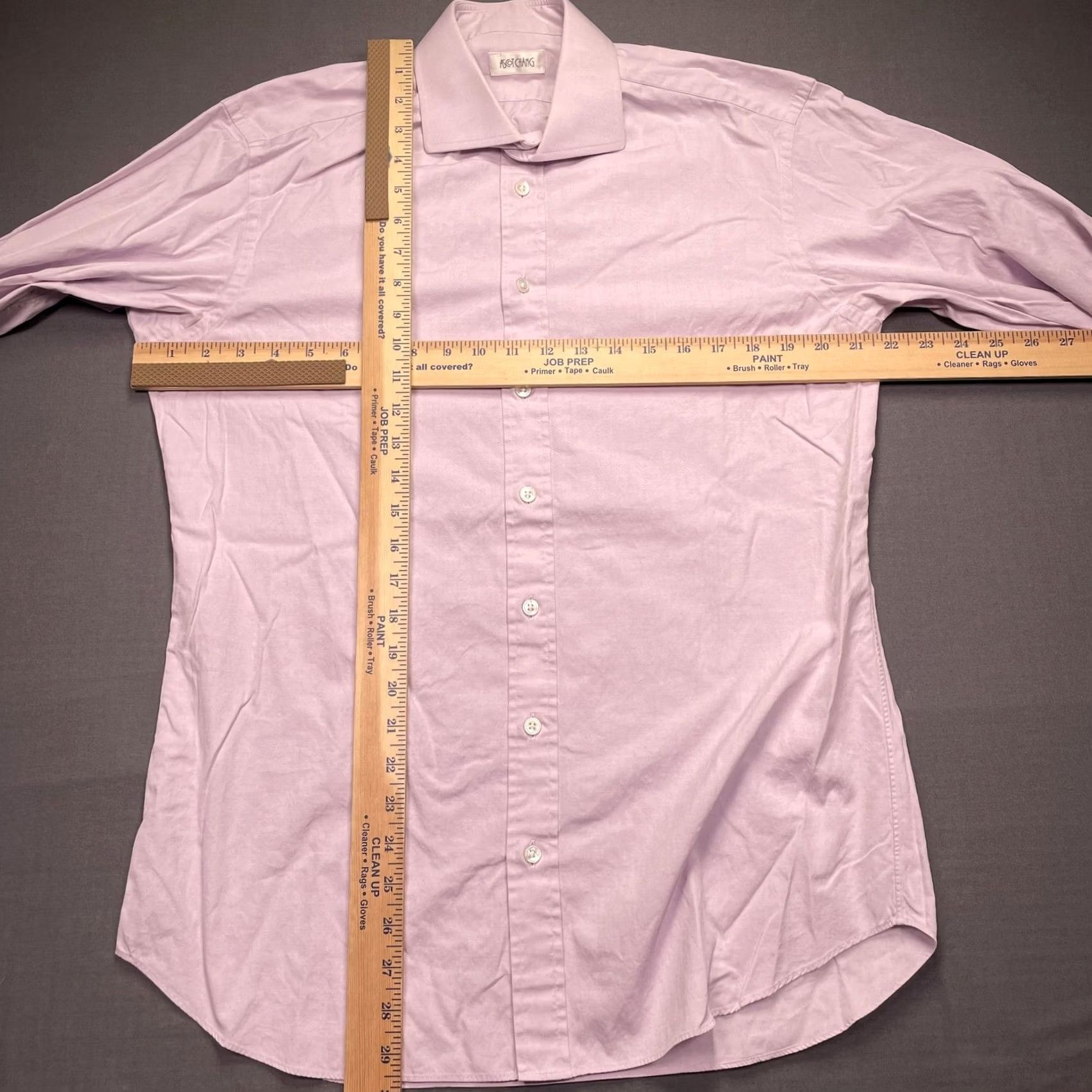 Pinko Ascot Chang Shirt Mens Large Pink Twill Long Sleeve Button Up French Cuff Shirt Womens? No, Mens. Size US L / EU 52-54 / 3 - 5 Thumbnail