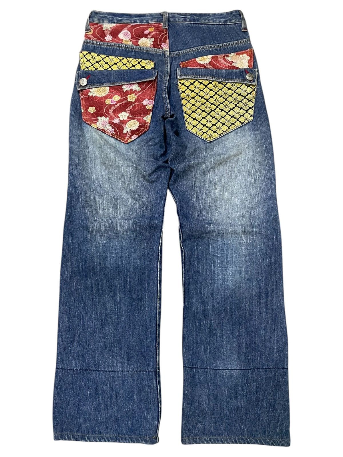 Japanese Brand × PPFM × Red Monkey Gumu Japan Multi Pocket Japanese Crafted Art Baggy Jeans Size US 30 / EU 46 - 2 Thumbnail