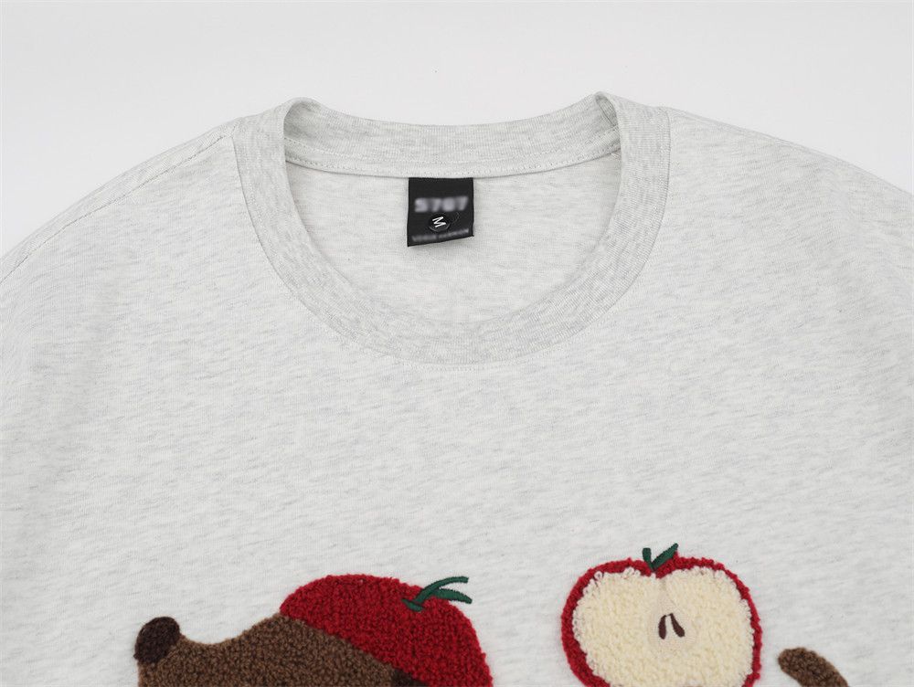 Vintage Men's hip-hop loose cartoon puppy embroidered T-shirt Size US M / EU 48-50 / 2 - 3 Thumbnail