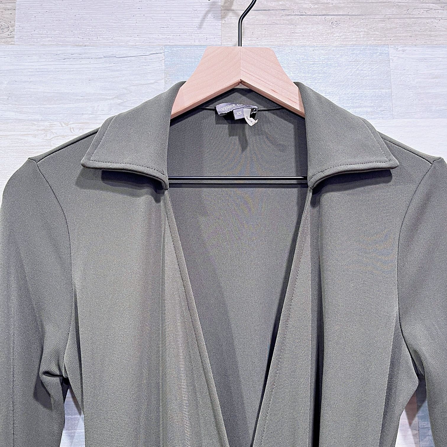 Vince Camuto Vince Camuto Tie Wrap Jersey Dress Olive Green Womens XS Size XS / US 0-2 / IT 36-38 - 2 Thumbnail