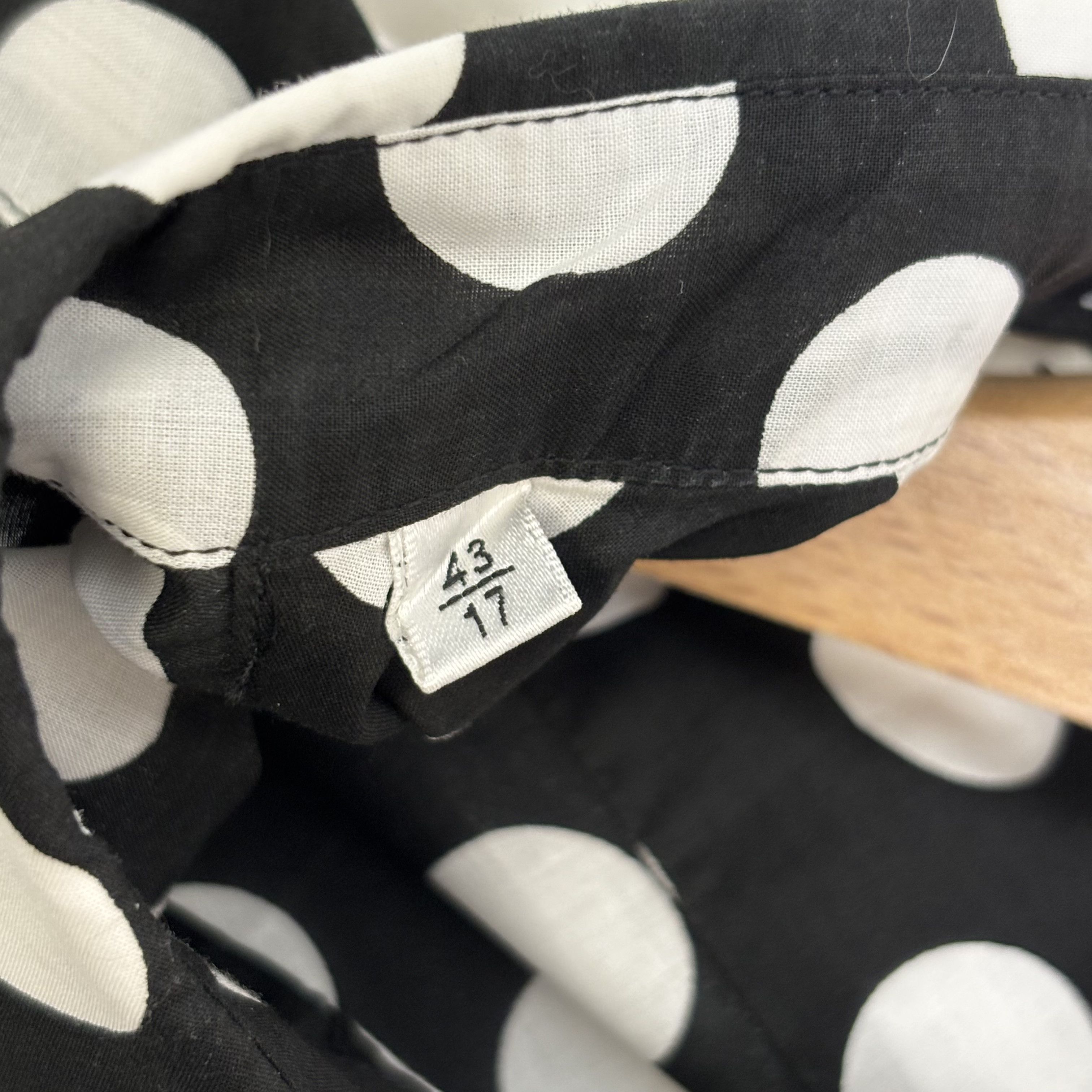 Saint Laurent Paris Saint Laurent Black & White Polka Dots Shirt Size US XL / EU 56 / 4 - 3 Thumbnail
