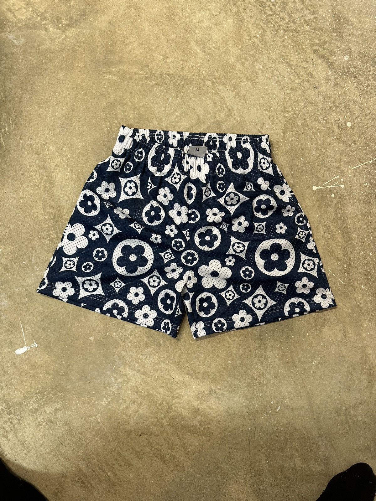 Bravest Studios Bravest Studios NAVY BLUR Flower Mesh Shorts Medium Size US 32 / EU 48 - 2 Thumbnail