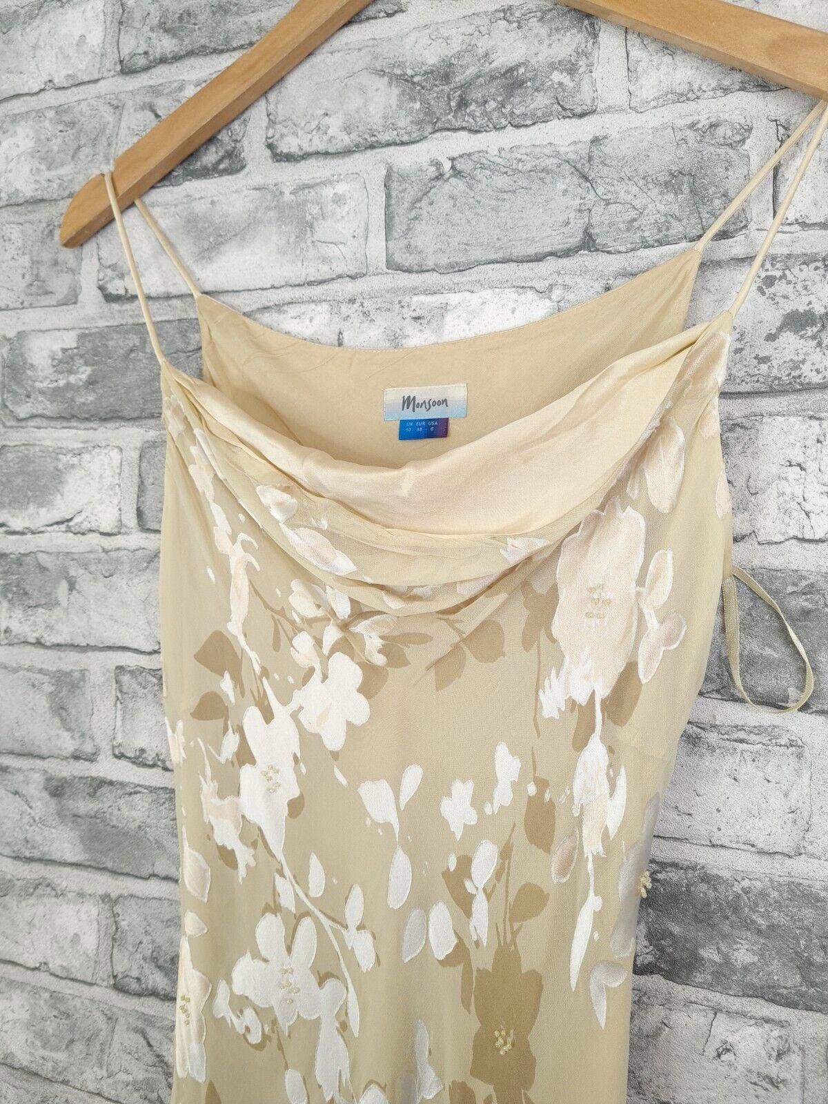 Designer Monsoon Dress Size 10 Devore Silk Vintage Y2k Size M / US 6-8 / IT 42-44 - 4 Thumbnail