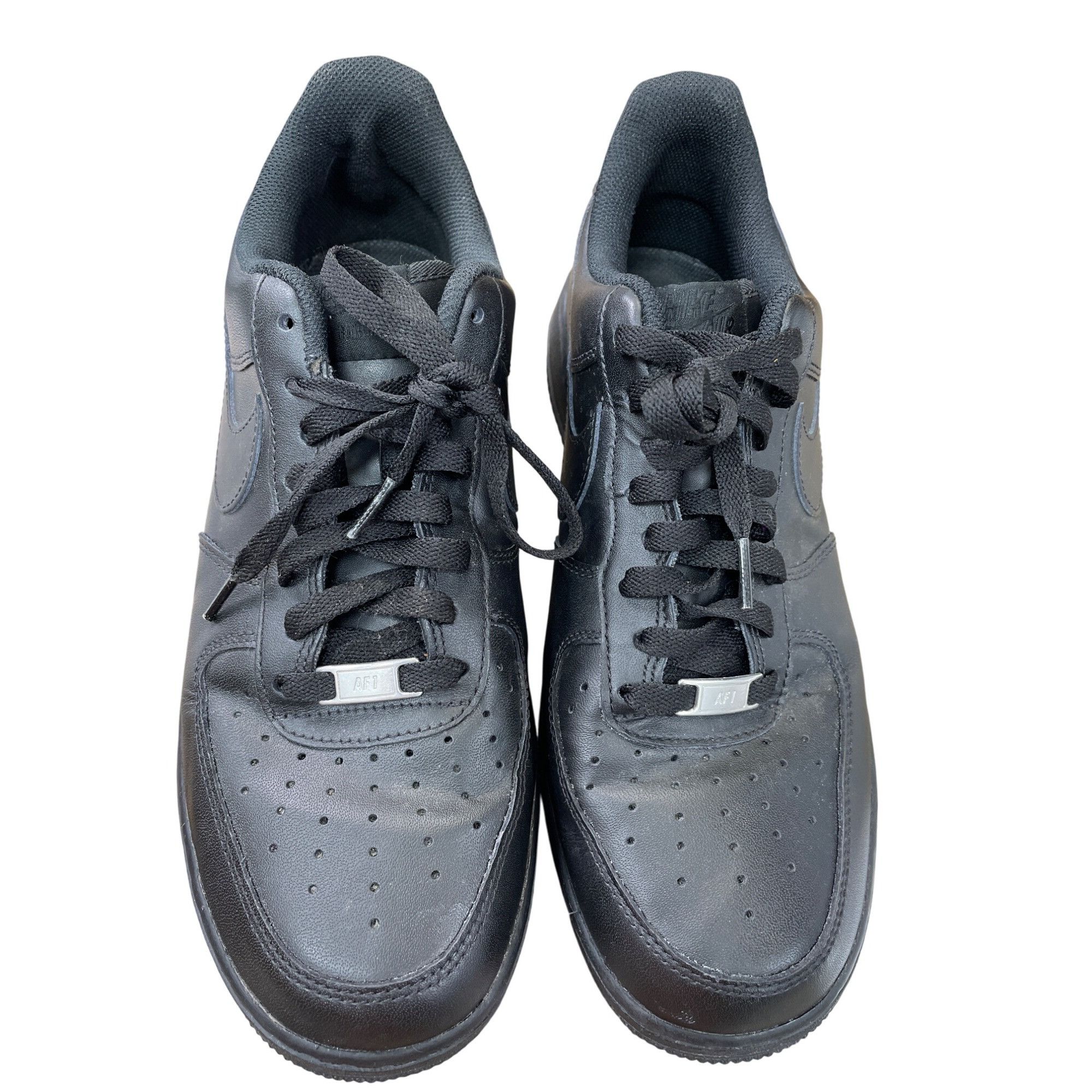 Nike Nike Air Force 1 Low Triple Black Leather Sneakers Mens Size Size US 11 / EU 44 - 10 Thumbnail