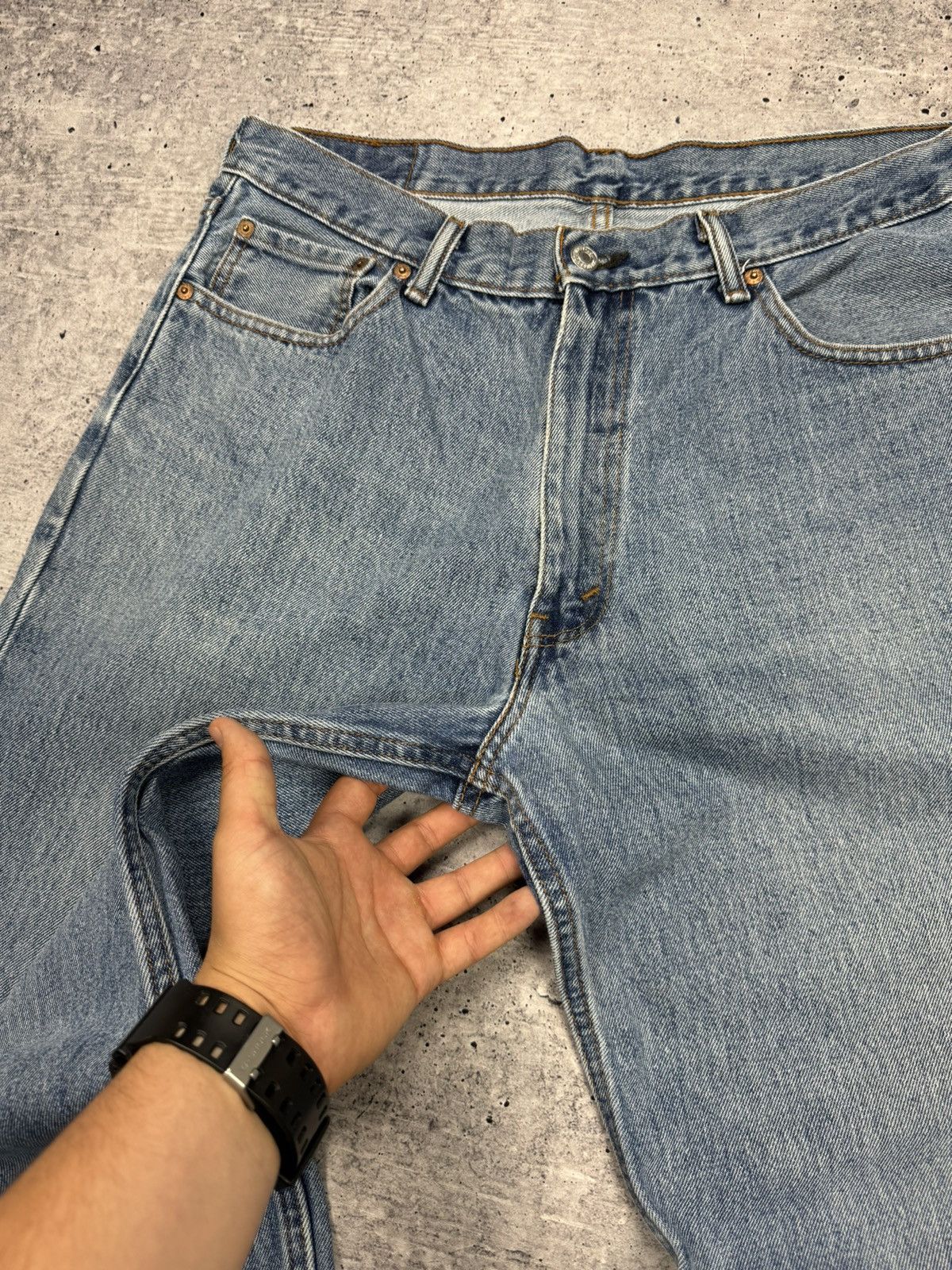 Levi's × Levi's Vintage Clothing × Vintage Vintage Levi’s 550 501 Blue Stonewashed Denim Jeans Trousers Size US 36 / EU 52 - 9 Thumbnail