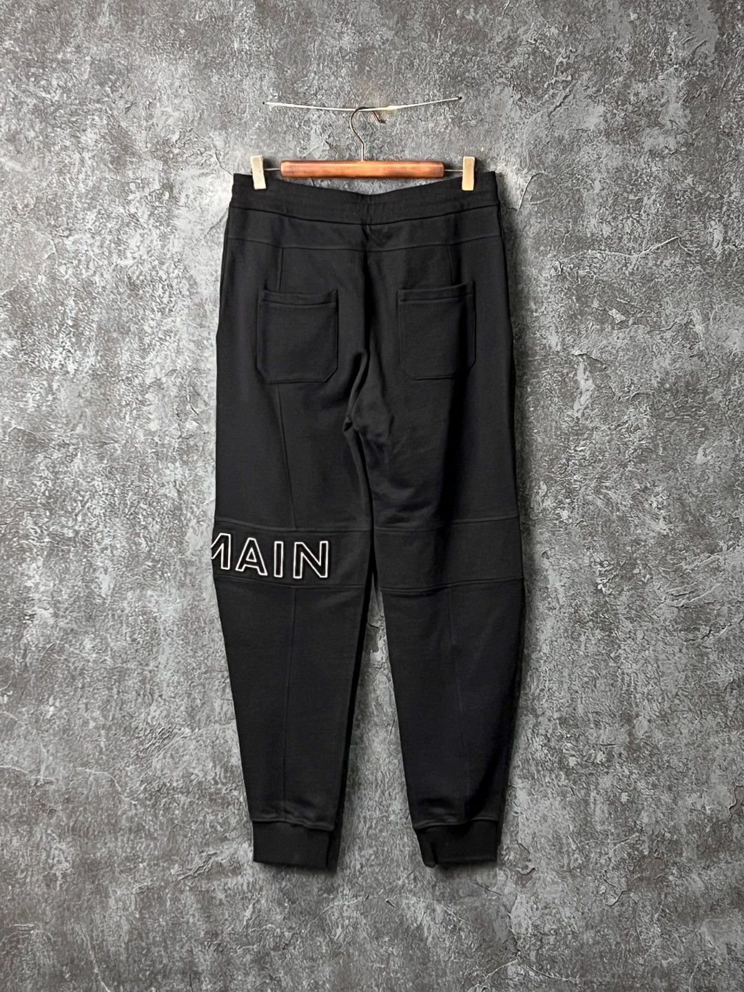 Balmain BALMAIN Black Cotton Drawstring Sweatpants S,M,L Size US 29 - 2 Thumbnail