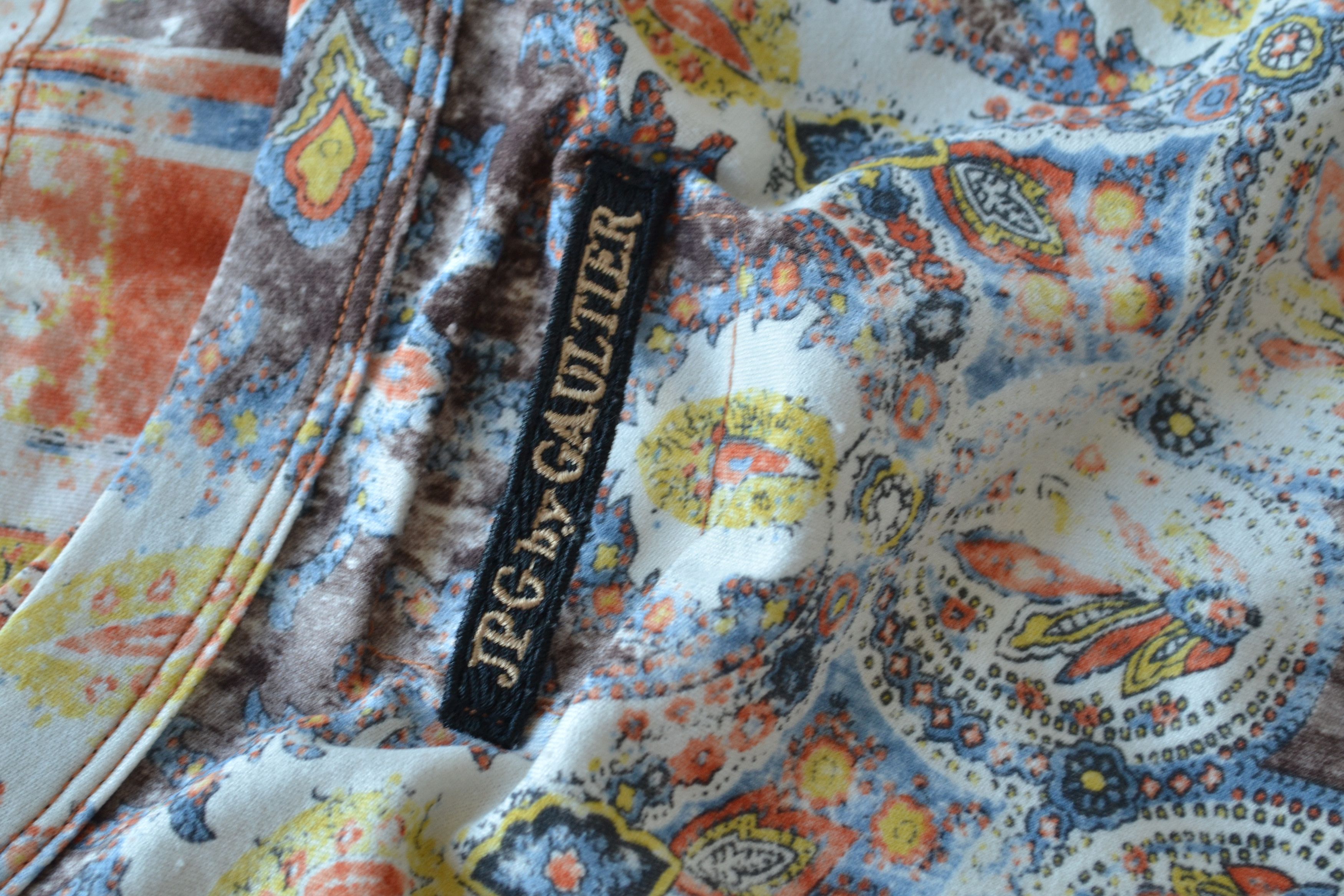 Jean Paul Gaultier JEAN PAUL GAULTIER Long Sleeve Paisley Printed Sweater 90 Size US S / EU 44-46 / 1 - 2 Thumbnail