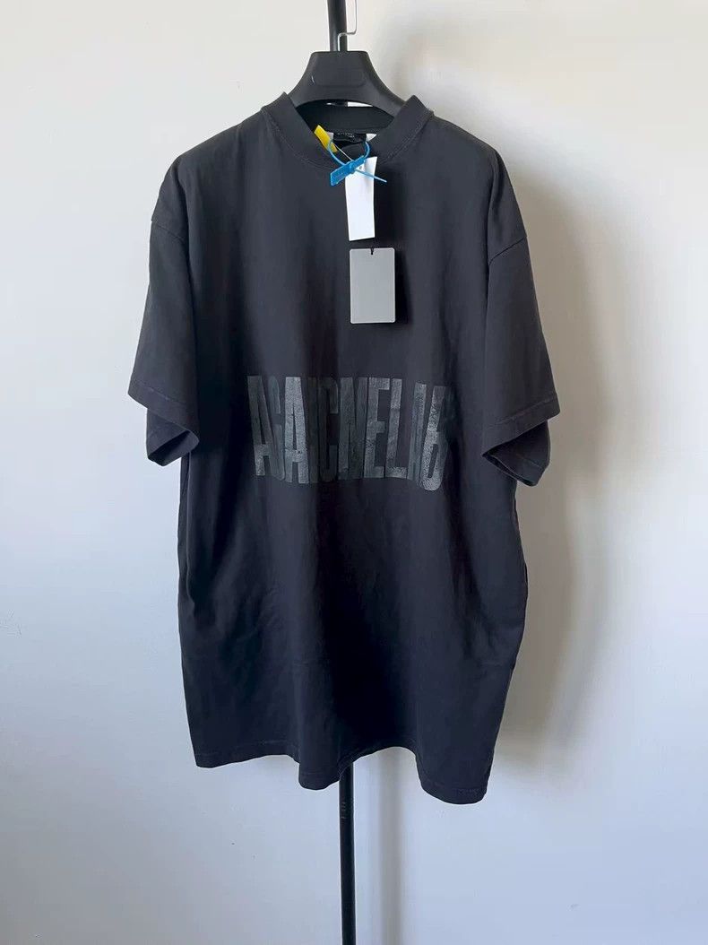 Balenciaga Balenciaga Letter Printed Short Sleeve T-Shirt Loose Fit M Size US M / EU 48-50 / 2 - 1 Thumbnail