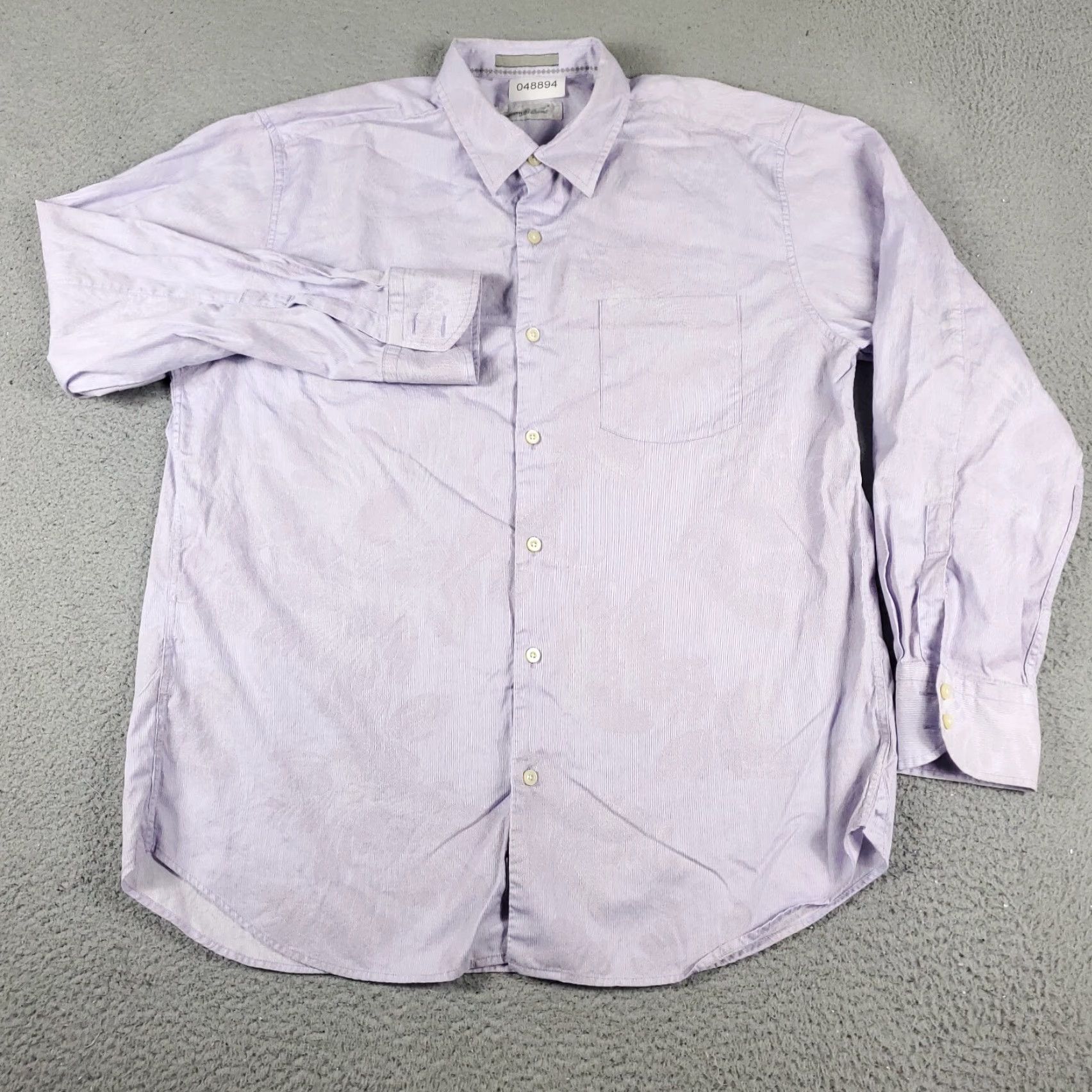 Tommy Bahama VINTAGE Tommy Bahama Men's Shirt Large Purple Casual Button-Up Long Sleeve Cotton Size US L / EU 52-54 / 3 - 2 Thumbnail