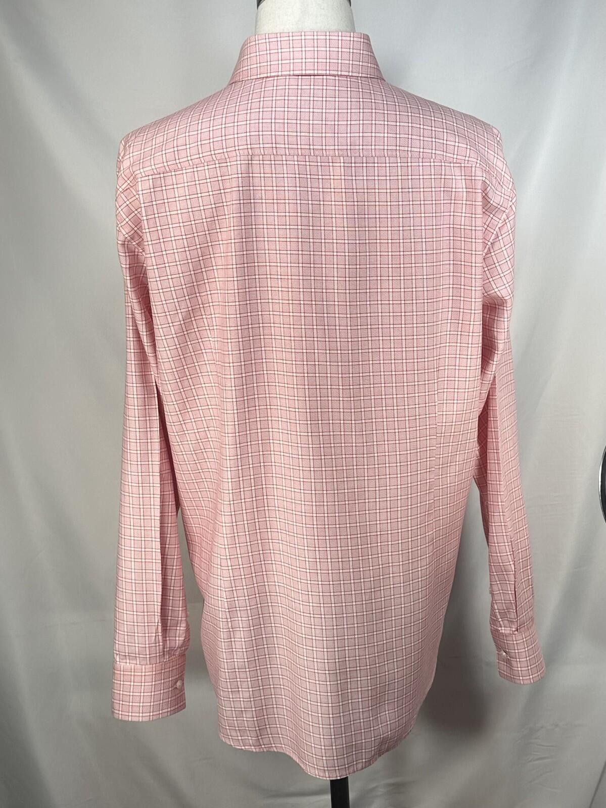 Hugo Boss Hugo Boss Slim Fit Cotton Checked Button Up Red Mens XL Size US XL / EU 56 / 4 - 2 Thumbnail