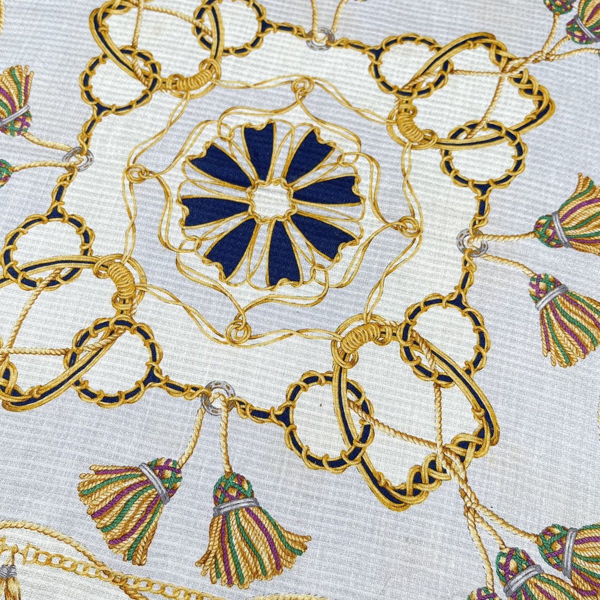 Celine Celine Golden Luxury Silk Pattern Scarf Size ONE SIZE - 4 Thumbnail