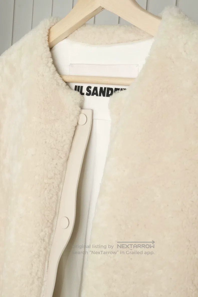 Jil Sander Jil Sander size 38 Leather and Fur Combination Fur Coat Size S / US 4 / IT 40 - 6 Thumbnail