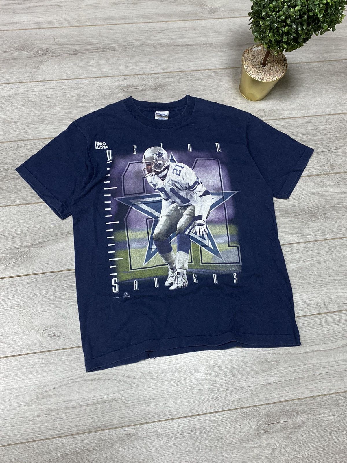 NFL 90s Deion Sanders Dallas Cowboys tee Size US L / EU 52-54 / 3 - 1 Thumbnail
