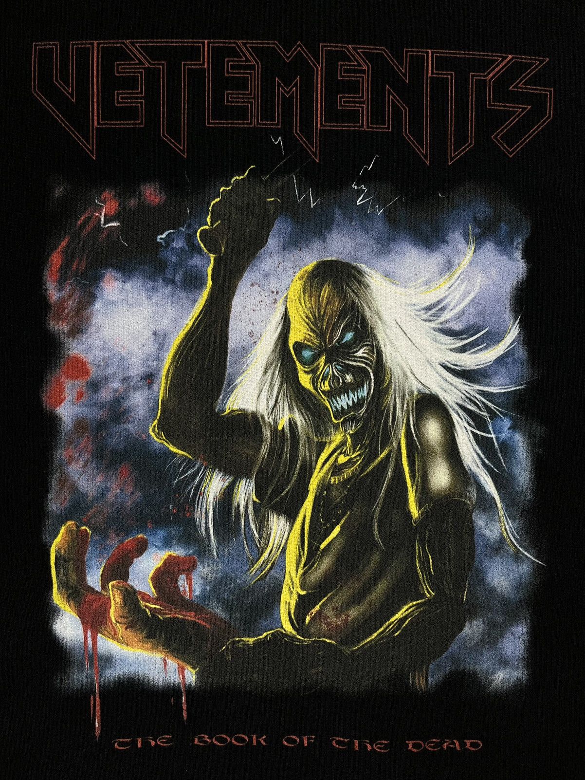 Vetements SS21 Vetements Bloody Logo Heavy Metal Iron Maiden Hoodie Size US XL / EU 56 / 4 - 4 Thumbnail