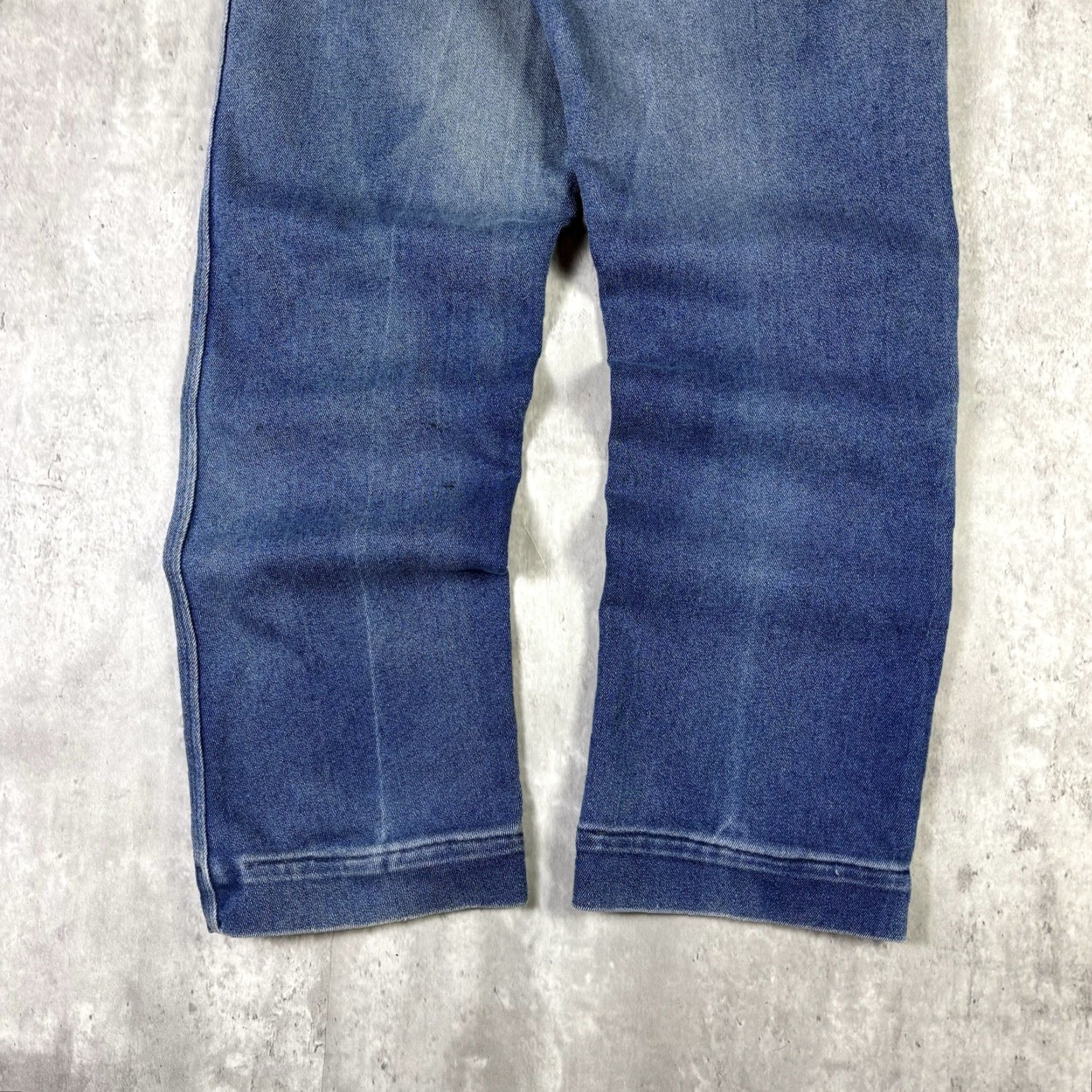 Wrangler VINTAGE Wrangler Jeans Dark Wash 38x28 Regular Fit Straight Leg 70s Cowboy Cut Mens Jeans Blue Denim Cotton USA 13MWZ Size US 38 / EU 54 - 3 Thumbnail