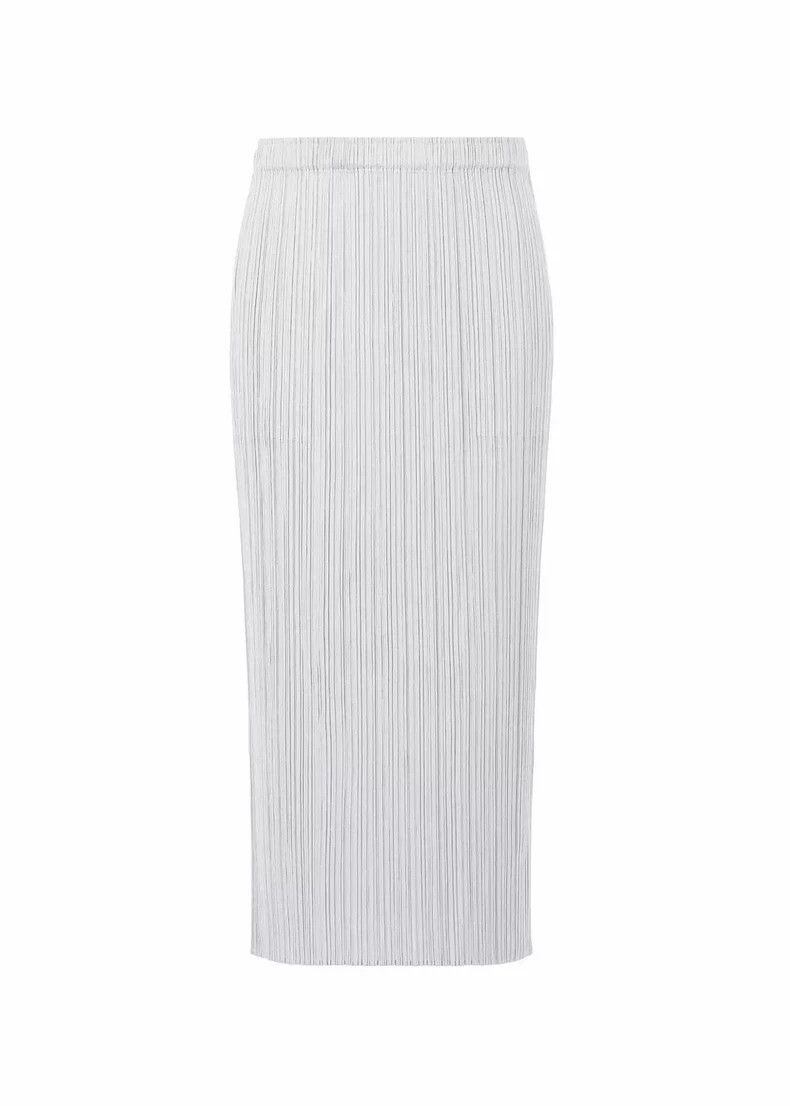 Issey Miyake Issey Miyake size:5 Light grey pleated skirt Size 42" / US 20 - 1 Thumbnail