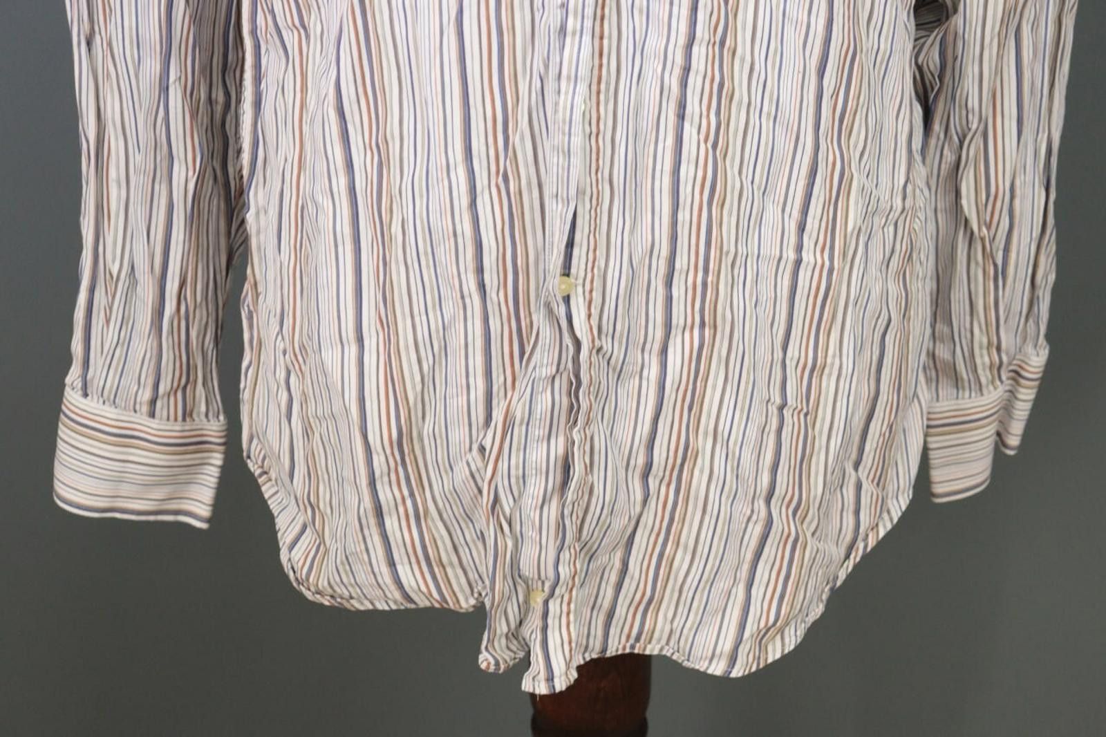 Etro Etro Multicolor Stripe Button Dress Shirt Size 42 Size US M / EU 48-50 / 2 - 2 Thumbnail