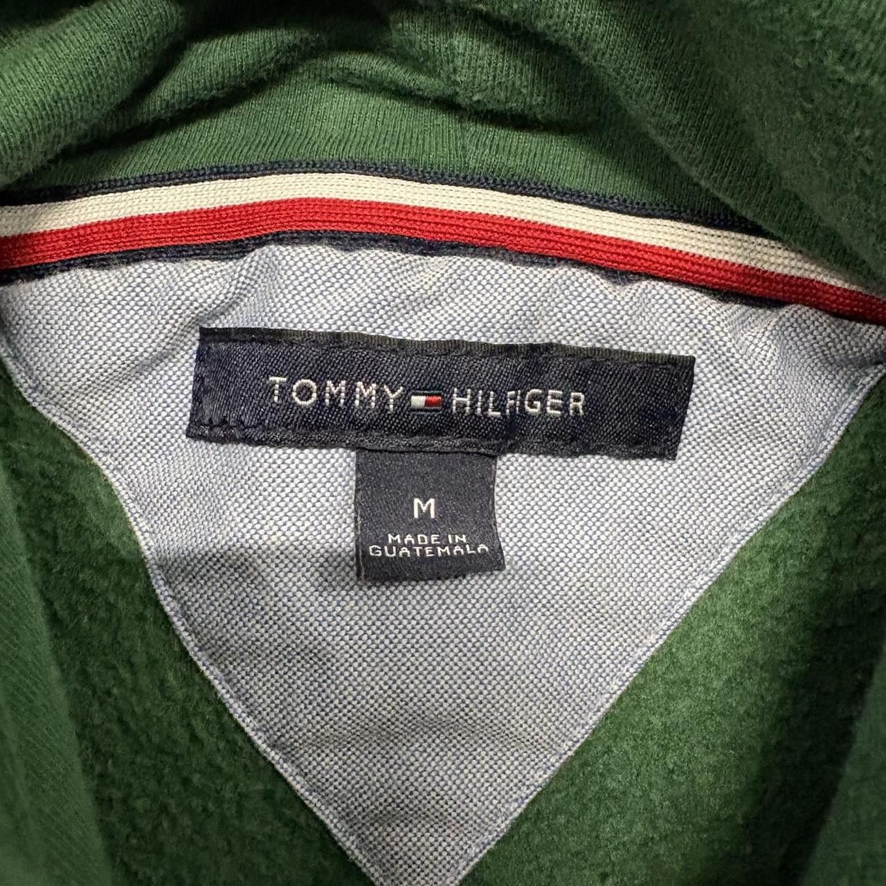 Tommy Hilfiger Crazy Vintage Y2K/2000s Tommy Hilfiger Green Streetwear Essential Hoodie! Size US M / EU 48-50 / 2 - 4 Thumbnail