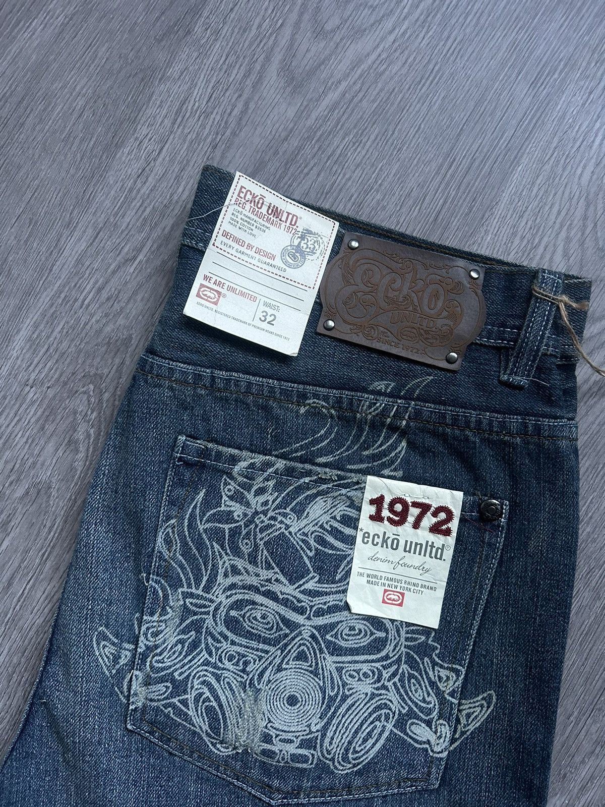 Ecko Unltd. × Vintage Pants Ecko Untdl 🔘 Vintage 🔘 NEW✅🔘 Streetwear 🔘 Size US 32 / EU 48 - 4 Thumbnail