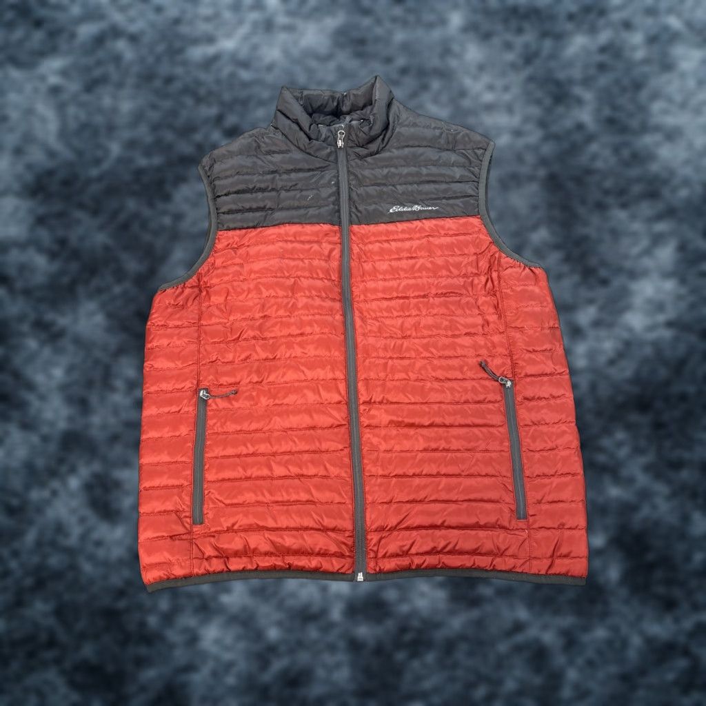 Eddie Bauer Eddie Bauer Vest Men L Red Solid Sleeveless Puffer Down Zip EB700 Size US L / EU 52-54 / 3 - 1 Thumbnail