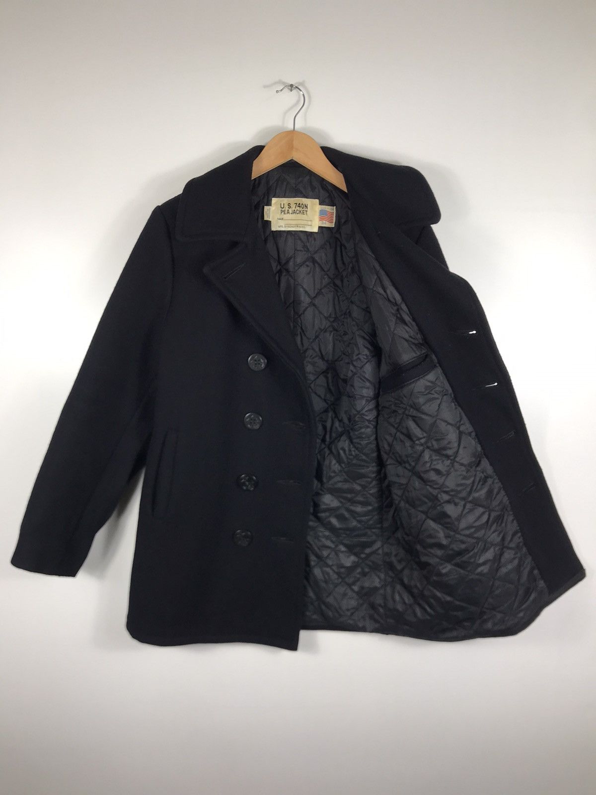 Schott × Vintage ⚡️Vintage Schott U.S 740N Wool Peacoat Jacket Size US M / EU 48-50 / 2 - 8 Thumbnail