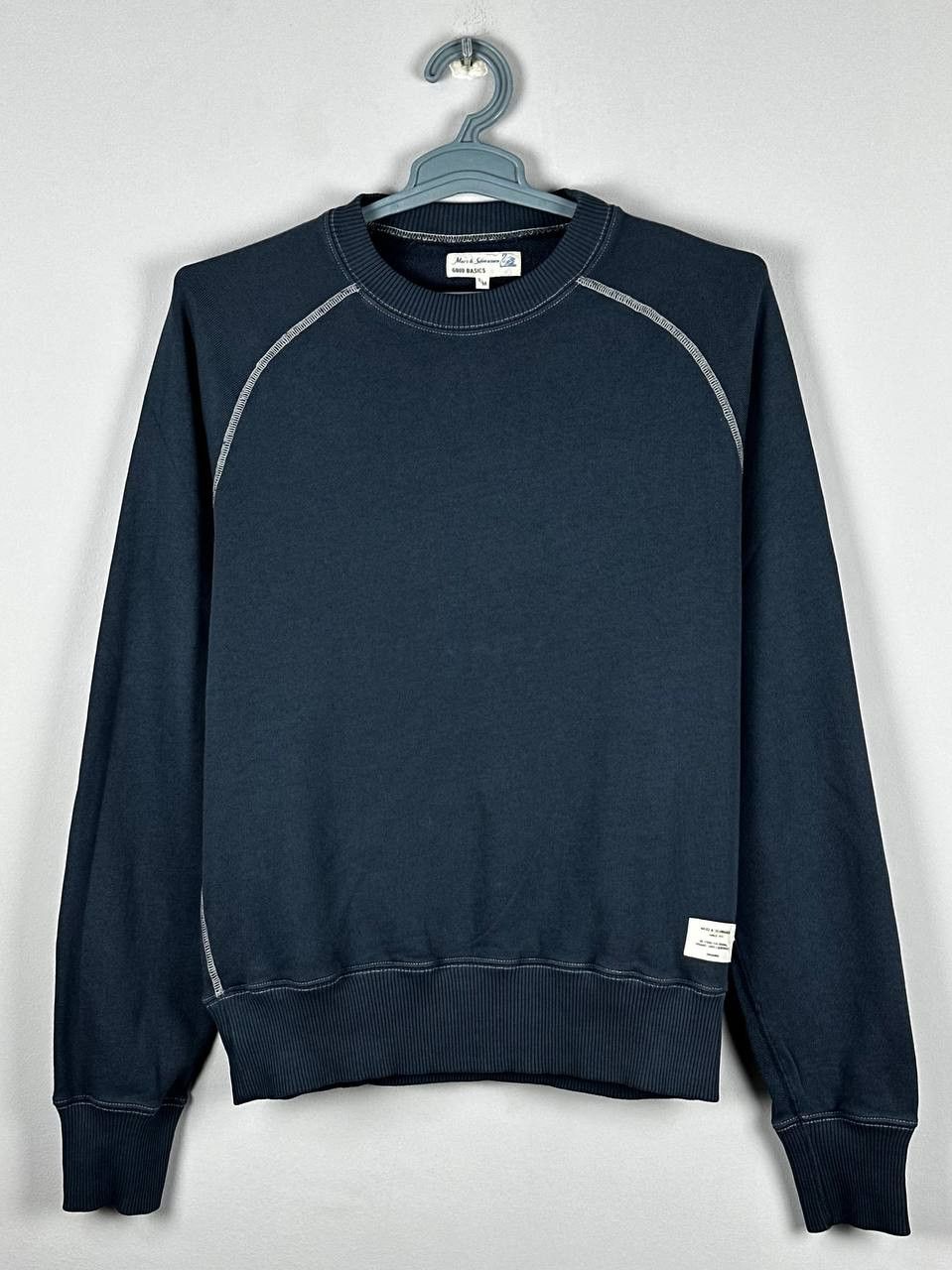 Merz B. Schwanen Merz b Schwanen Mens Cotton Regaln Sleeve Sweatshirt Size US M / EU 48-50 / 2 - 1 Thumbnail