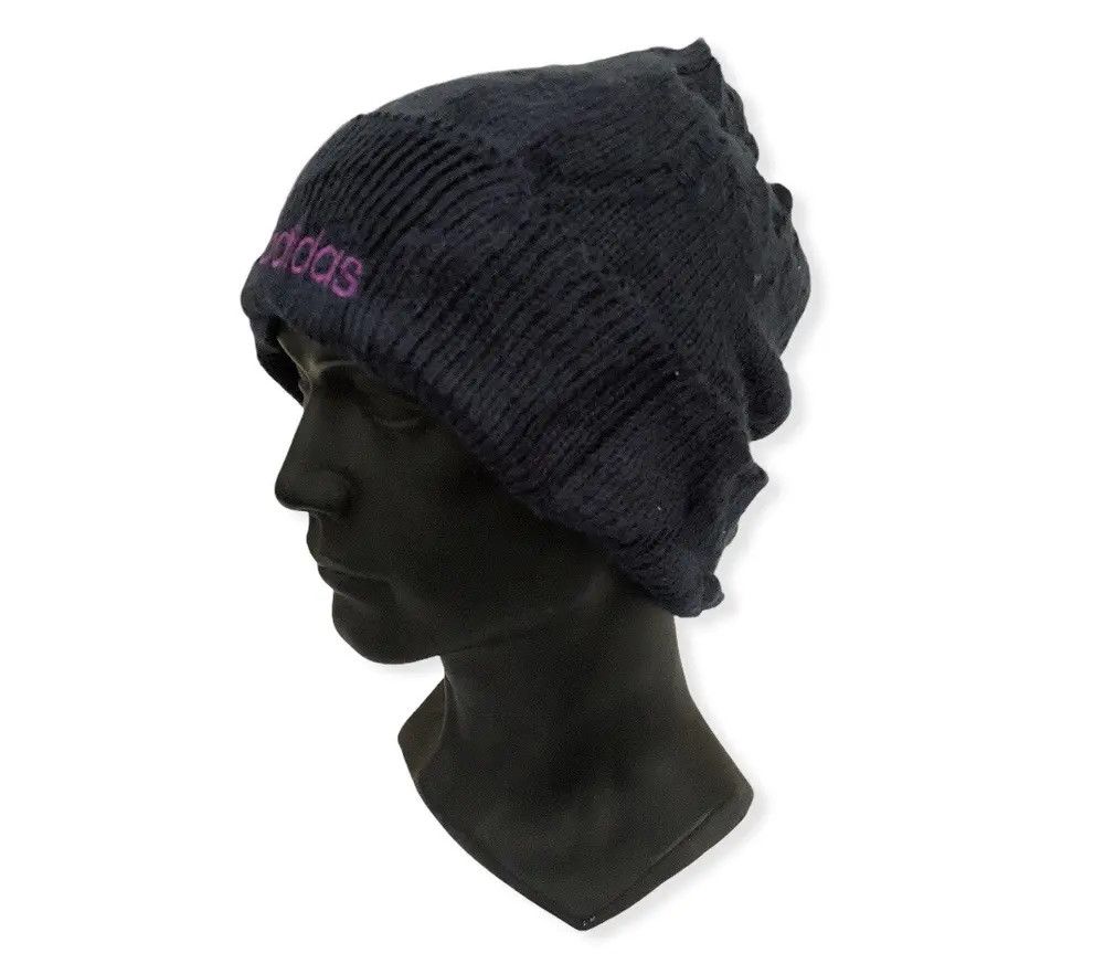 Adidas Vintage Adidas Spell Out Beanie Hat Size ONE SIZE - 3 Thumbnail