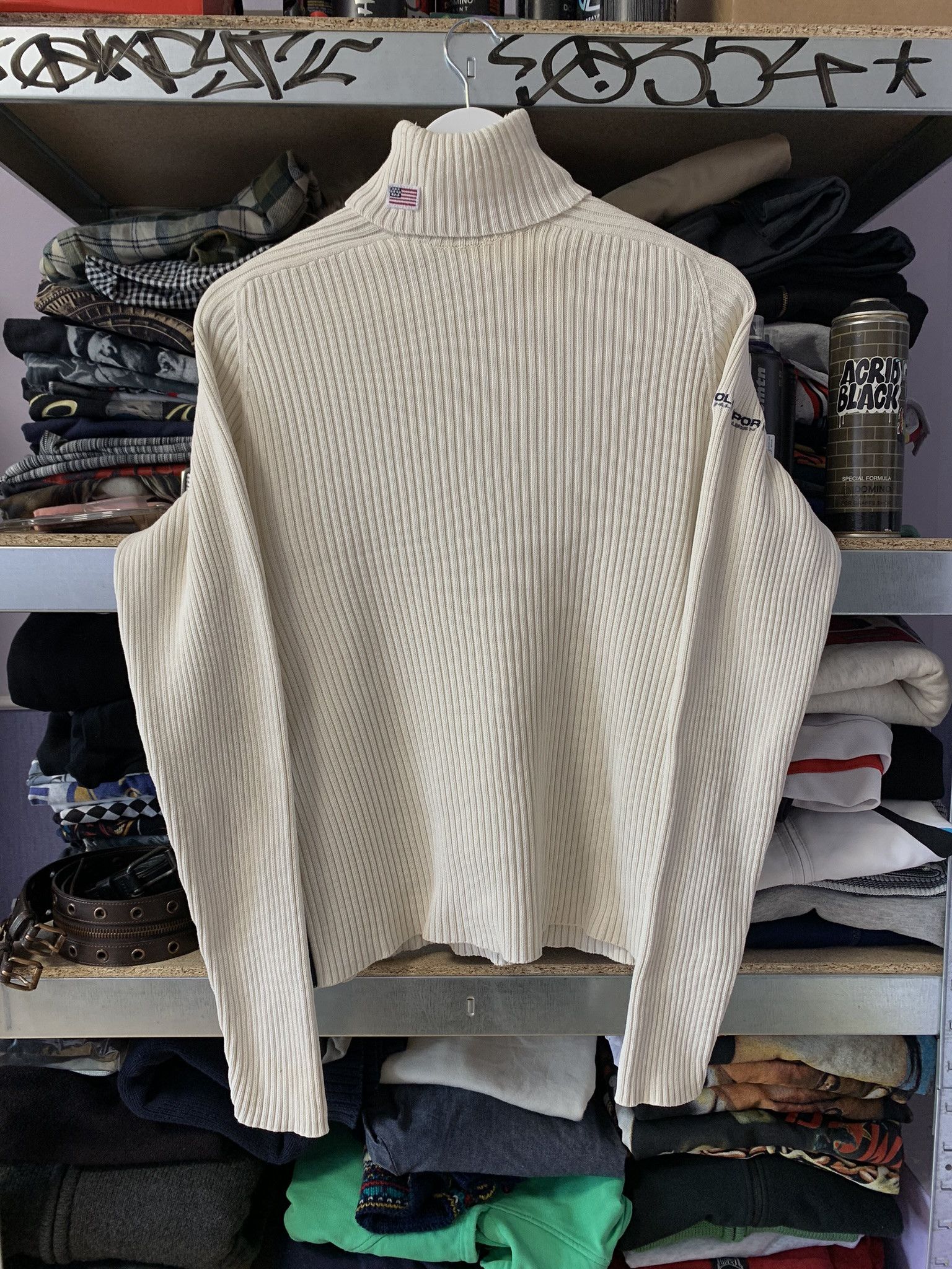 Ralph Lauren Sport Polo Sport Ralph Lauren Turtleneck American Flag Sweater Size US L / EU 52-54 / 3 - 1 Thumbnail
