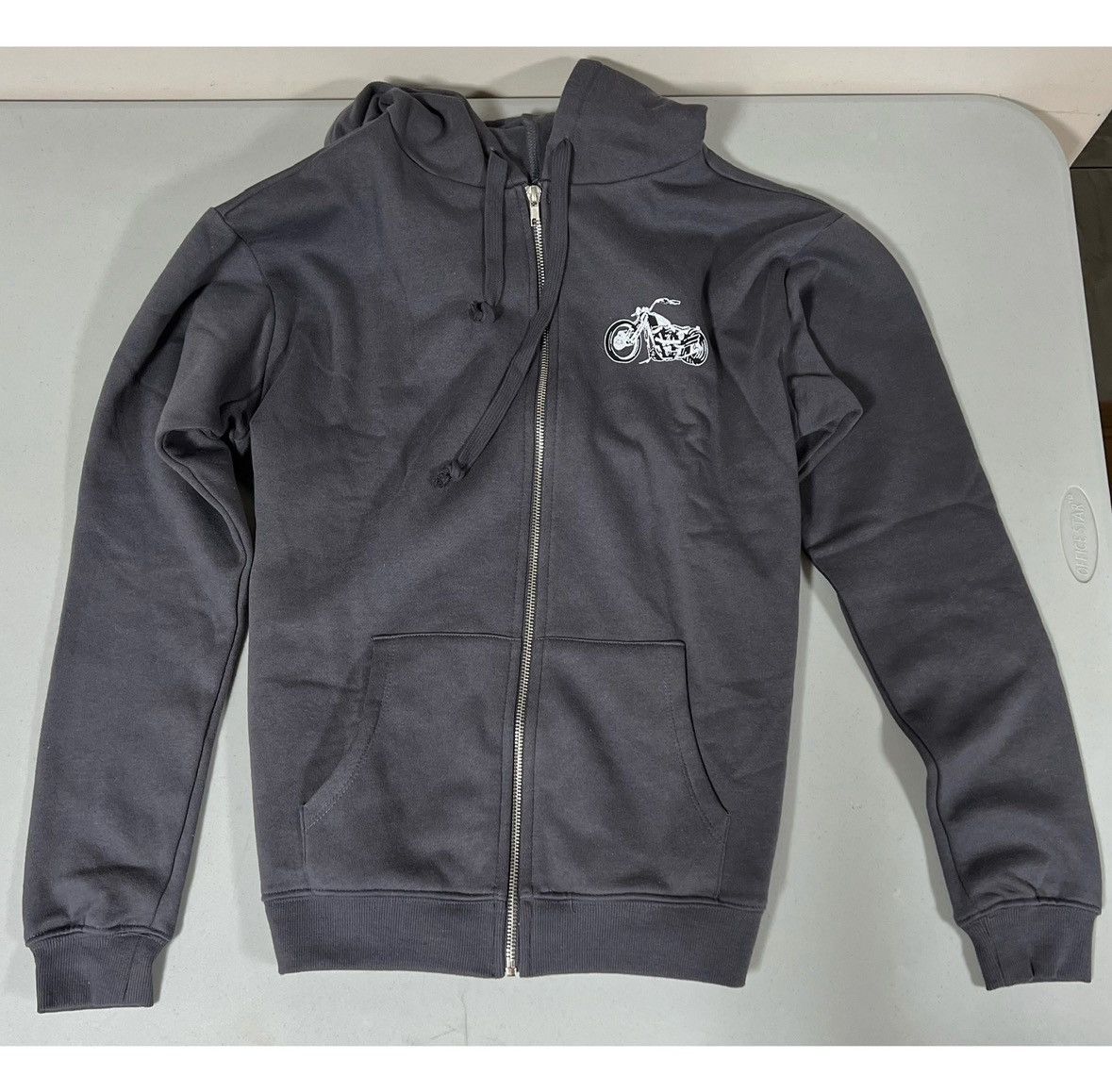 Pacsun Gray Motorcycle Graphic Zipper Sweater Sweatshirt Hoodie XS🩶 Size US XS / EU 42 / 0 - 4 Thumbnail