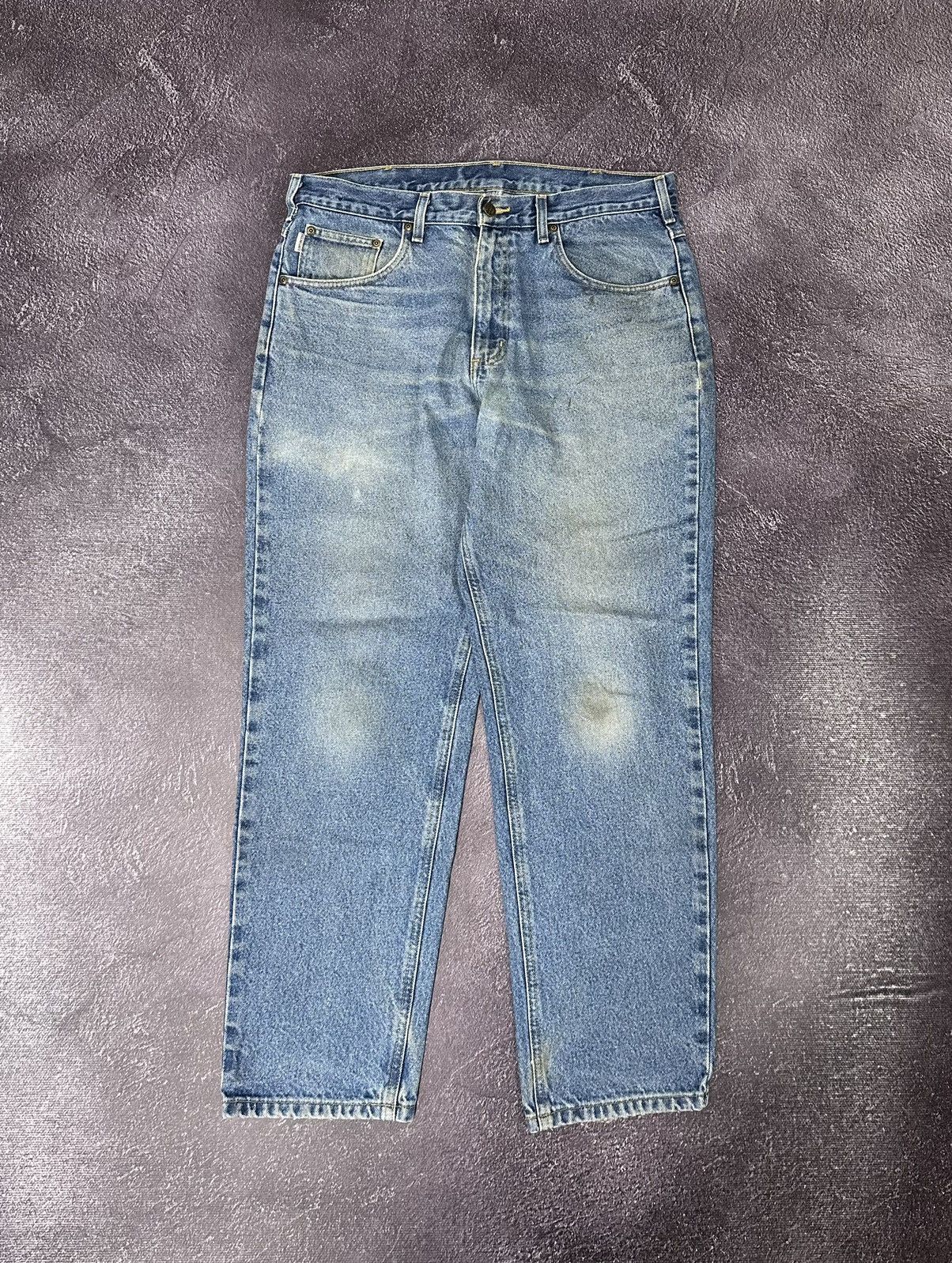 Carhartt Vintage 90s Carhartt USA Relaxed Fit Opium Faded Work Jeans Size US 36 / EU 52 - 2 Thumbnail