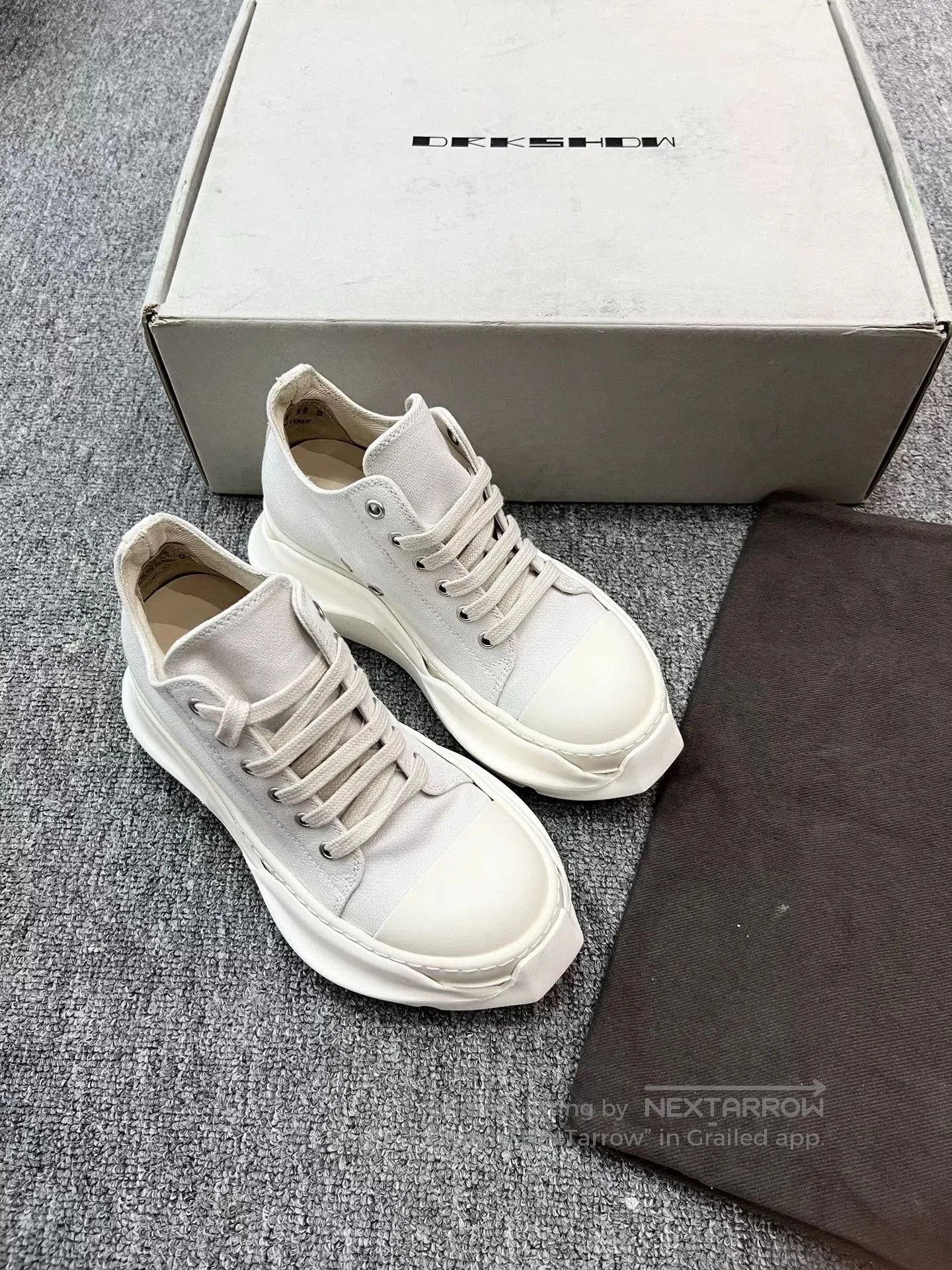 Rick Owens Rick Owens Tank Sole Canvas Sneakers. Size US 5 / IT 35 - 3 Thumbnail