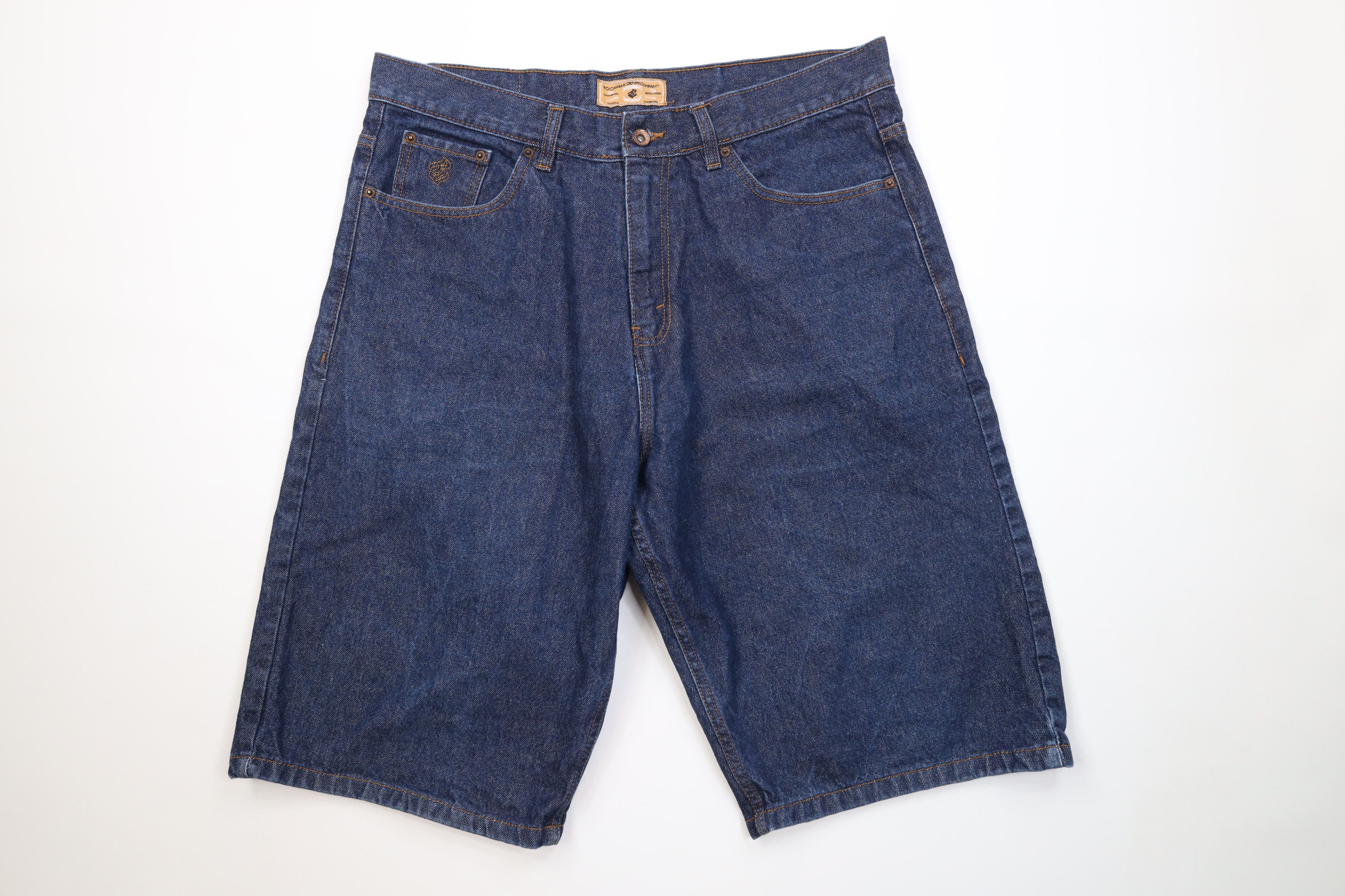 Rocawear Vintage 90s Y2K Rocawear Fit Denim Jean Shorts Blue Cotton Size US 38 / EU 54 - 1 Thumbnail