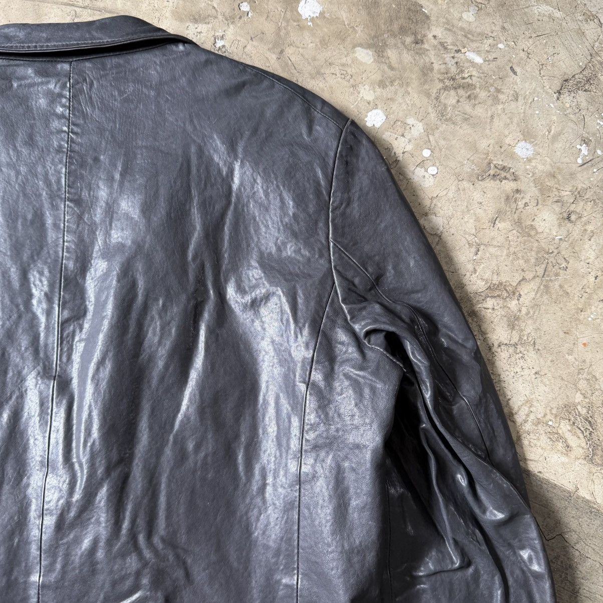 Jil Sander Jil Sander - Raf Simons - Archive Leather 2B Blazer Jacket Size US L / EU 52-54 / 3 - 8 Thumbnail