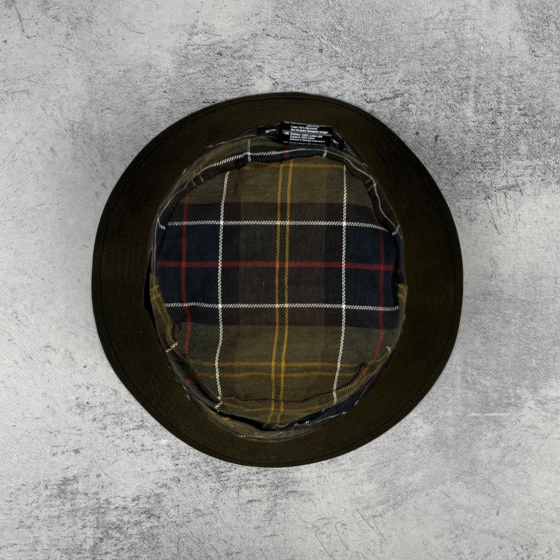 Barbour Barbour Waxed Olive Bucket Hat Size ONE SIZE - 10 Thumbnail