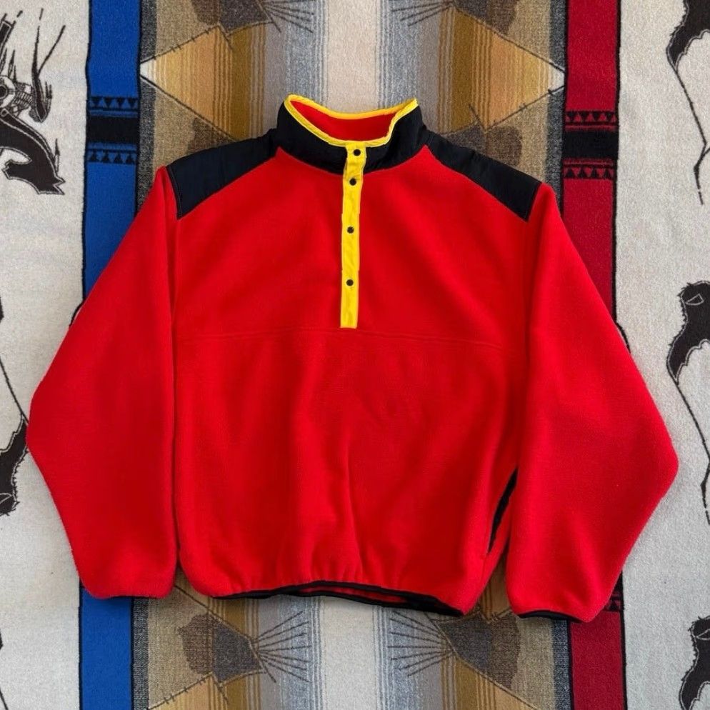 Marlboro VINTAGE Marlboro Adventure Team Fleece Jacket Men’s Large Red Snap Closure 90s Size US L / EU 52-54 / 3 - 2 Thumbnail