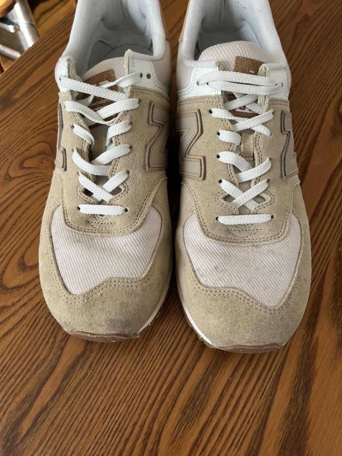 New Balance New Balance 574 Beige Size US 12 / EU 45 - 6 Thumbnail