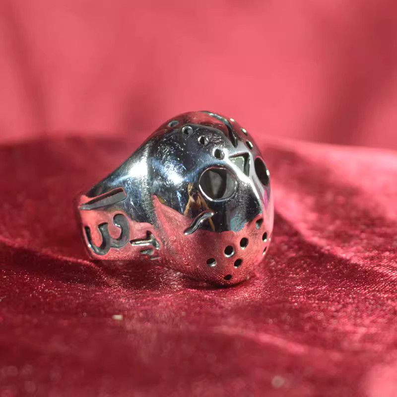 Jewelry Friday the 13th Jewelry Rings Chrome Ring (Size 7-13) Size ONE SIZE - 1 Thumbnail