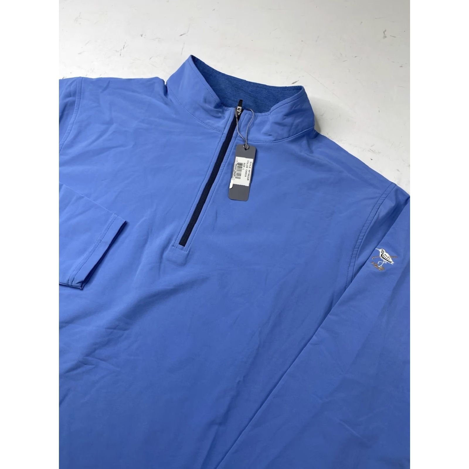 Peter Millar Peter Millar Crown Sport NWT Perth Stretch 1/4 Zip Pullover Creek Locust Valley Blue L Regular Mens Polo? Size US L / EU 52-54 / 3 - 2 Thumbnail