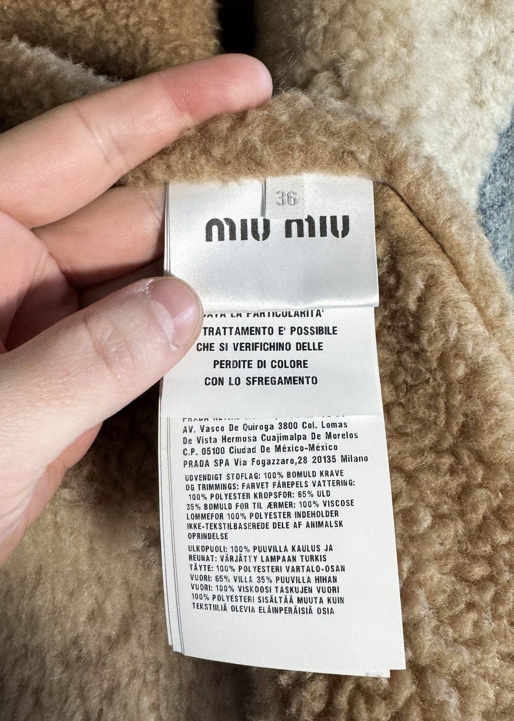 Miu Miu Miu Miu FW 2019 Blue Denim Shearling Aviator Biker Jacket Size XXS / US 00 / IT 34 - 9 Thumbnail