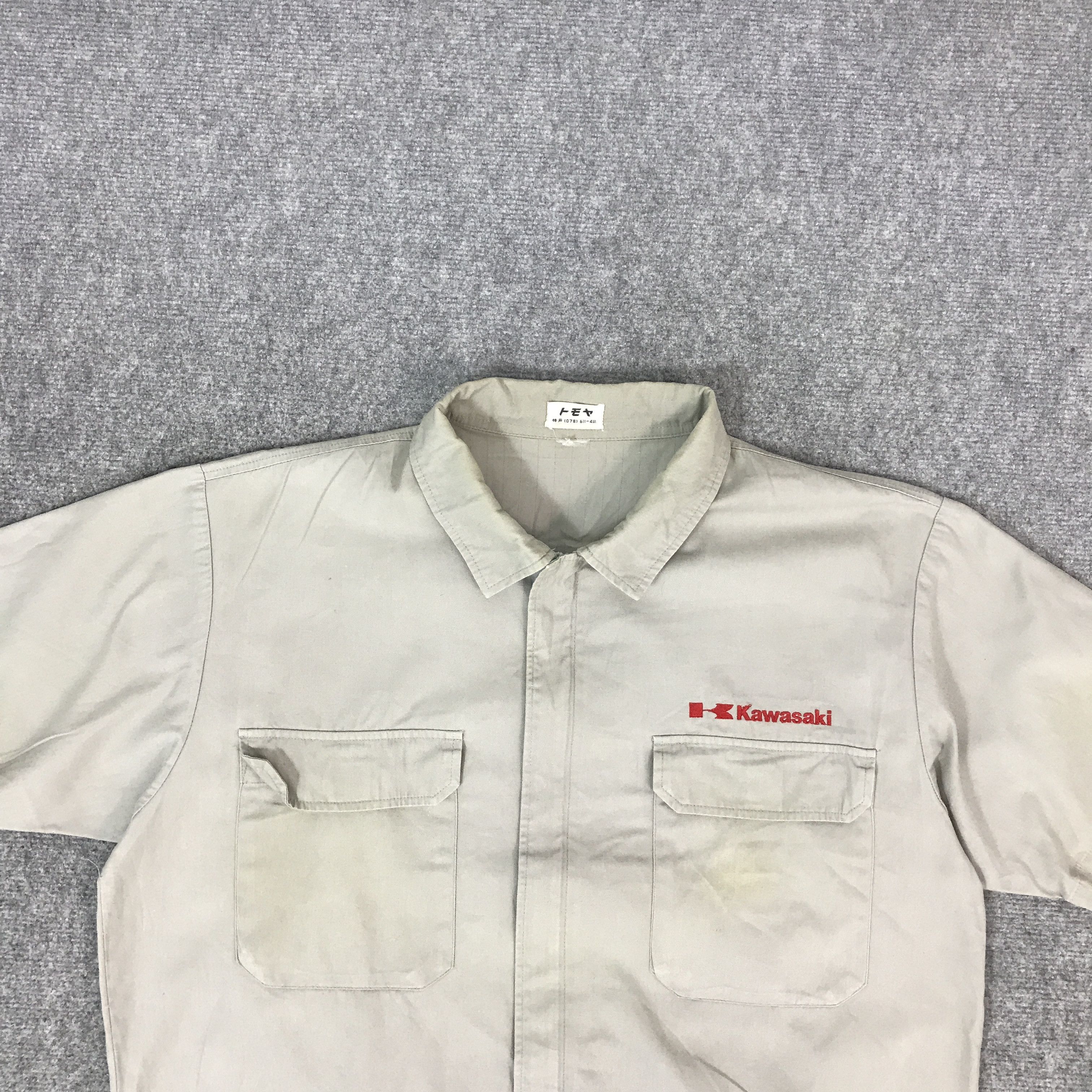 Japanese Brand KAWASAKI RACING SHORT SLEEVE ZIPPER JACKET Size US L / EU 52-54 / 3 - 3 Thumbnail