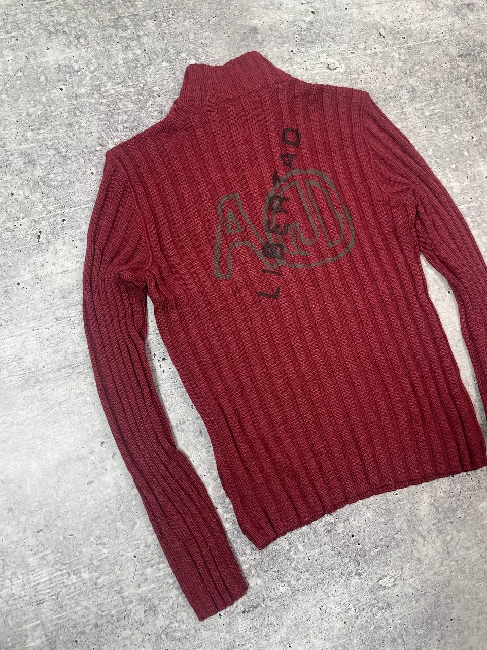 Armani Vintage Armani Jeans Half Zip Knitted Wool Sweater Y2K Size US M / EU 48-50 / 2 - 5 Thumbnail
