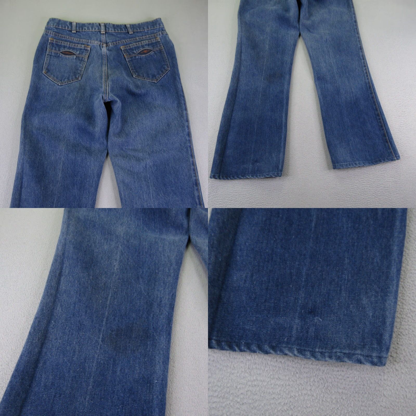 Levi's VINTAGE Levi's Jeans Men's 36x34 Bootcut Denim 80s Olympic Theme Cotton Blue Waist 36 Size US 33 - 8 Thumbnail