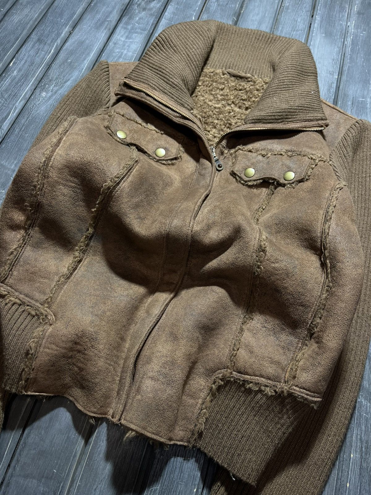 Japanese Brand Vintage Issey Miyake Pleats Please Style Sweater Fur Zip 90s Size M / US 6-8 / IT 42-44 - 4 Thumbnail