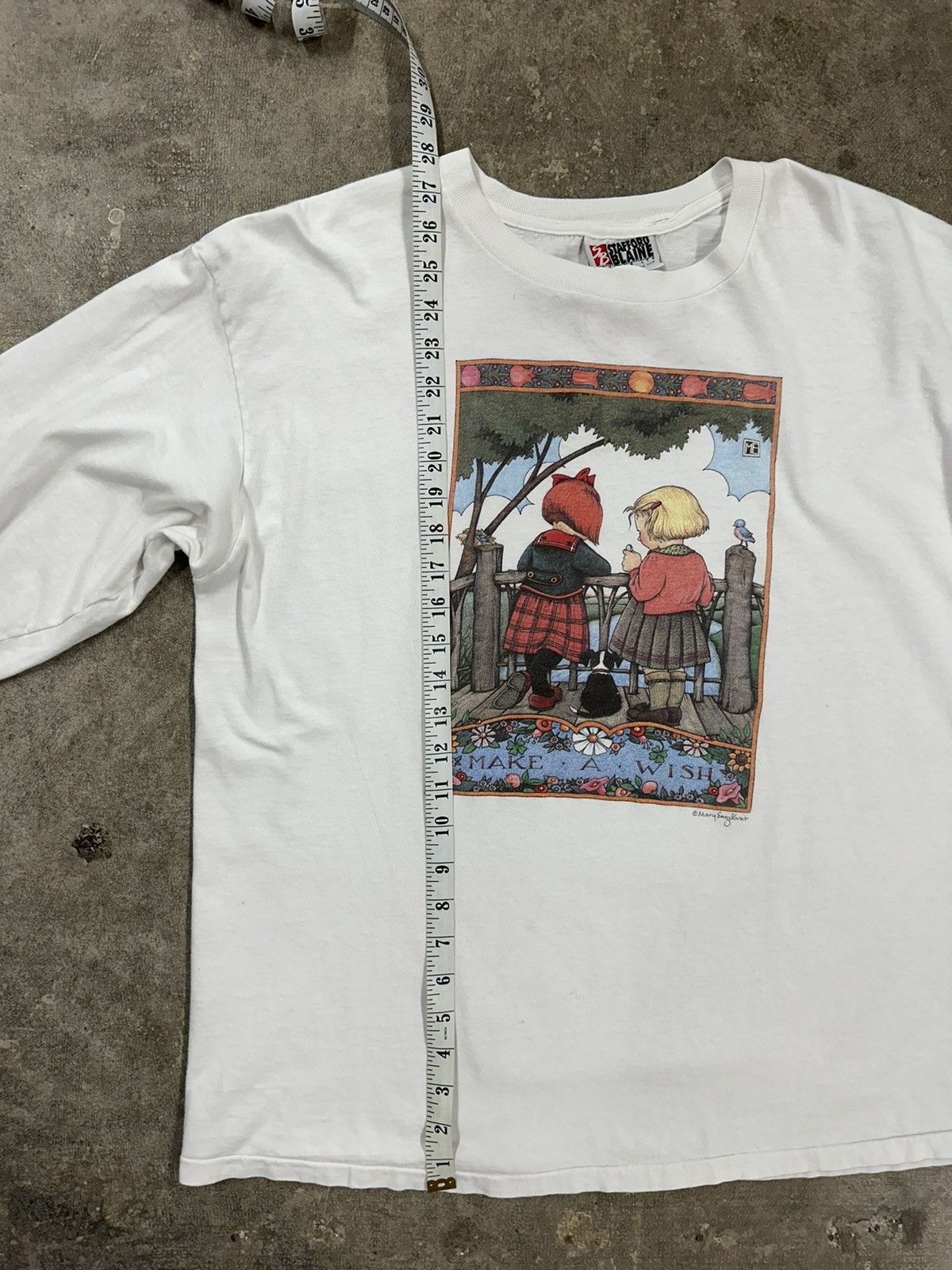 Vintage Vintage 90s Stafford Blaine Make A Wish Cottage LS T-Shirt Size US XL / EU 56 / 4 - 9 Thumbnail