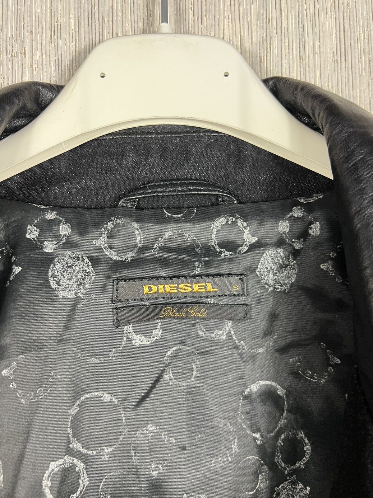 Diesel Black Gold Archive Diesel black gold denim leather jacket ties sleeves Size S / US 4 / IT 40 - 18 Thumbnail
