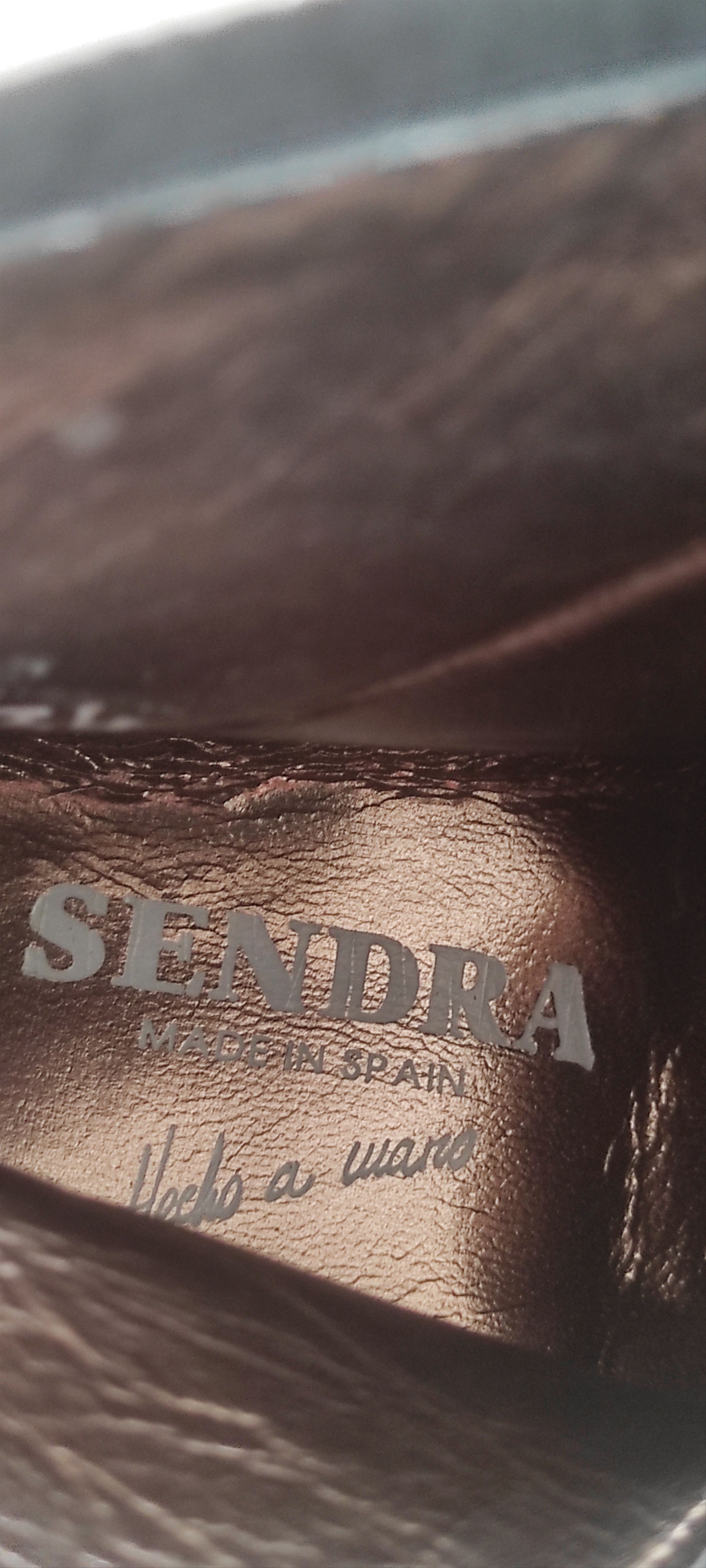 Other Sendra Cowboy Boots Black Suede Leather Ankle Boots Size US 6 / IT 36 - 15 Thumbnail