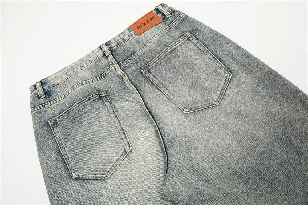 Japanese Brand × Jean Gradient Wash Punk Distressed Loose Ripped Jeans Size US 32 / EU 48 - 6 Thumbnail