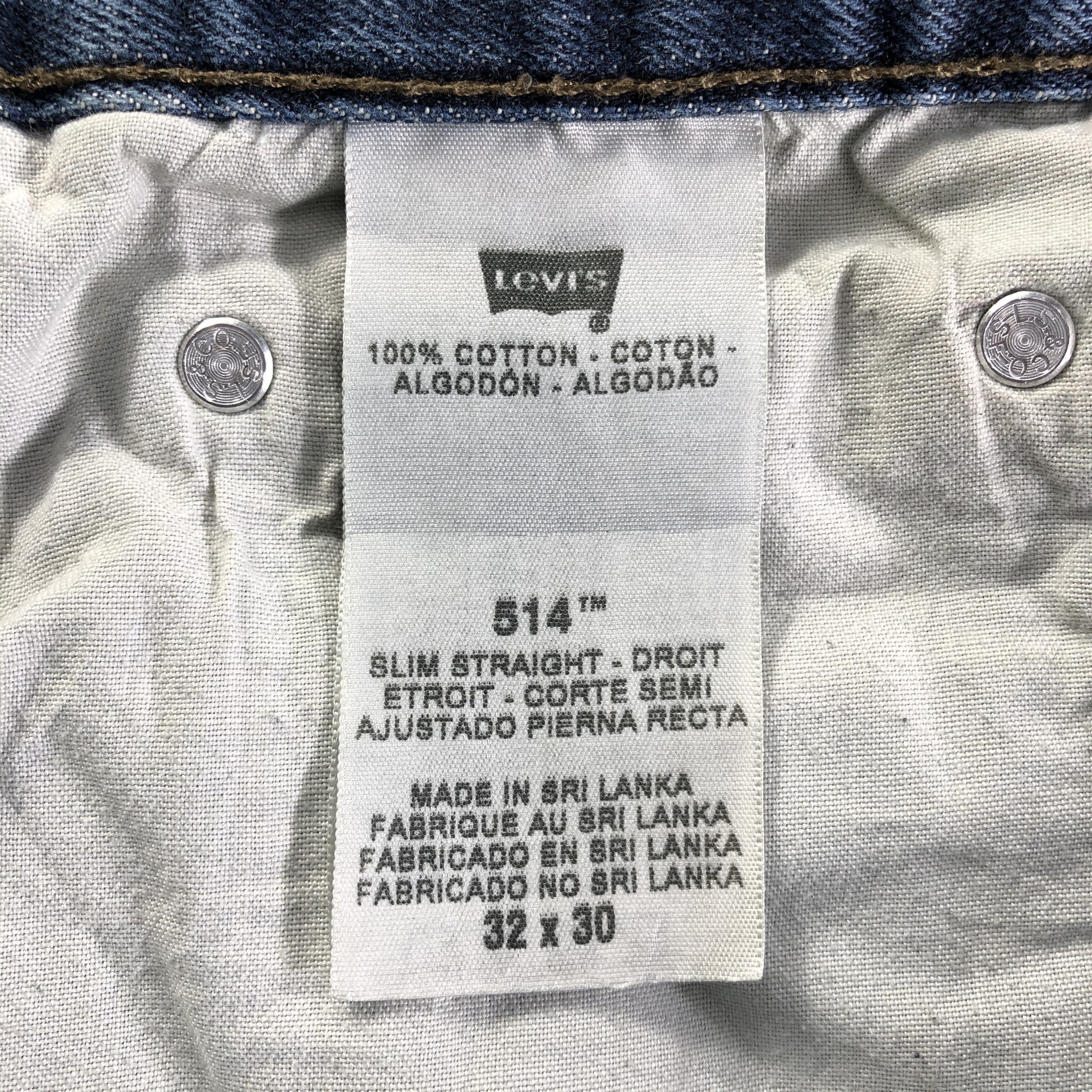 Levi's Vintage Blue Wash Levis 514 Jeans-J3506 Size US 33 - 10 Thumbnail
